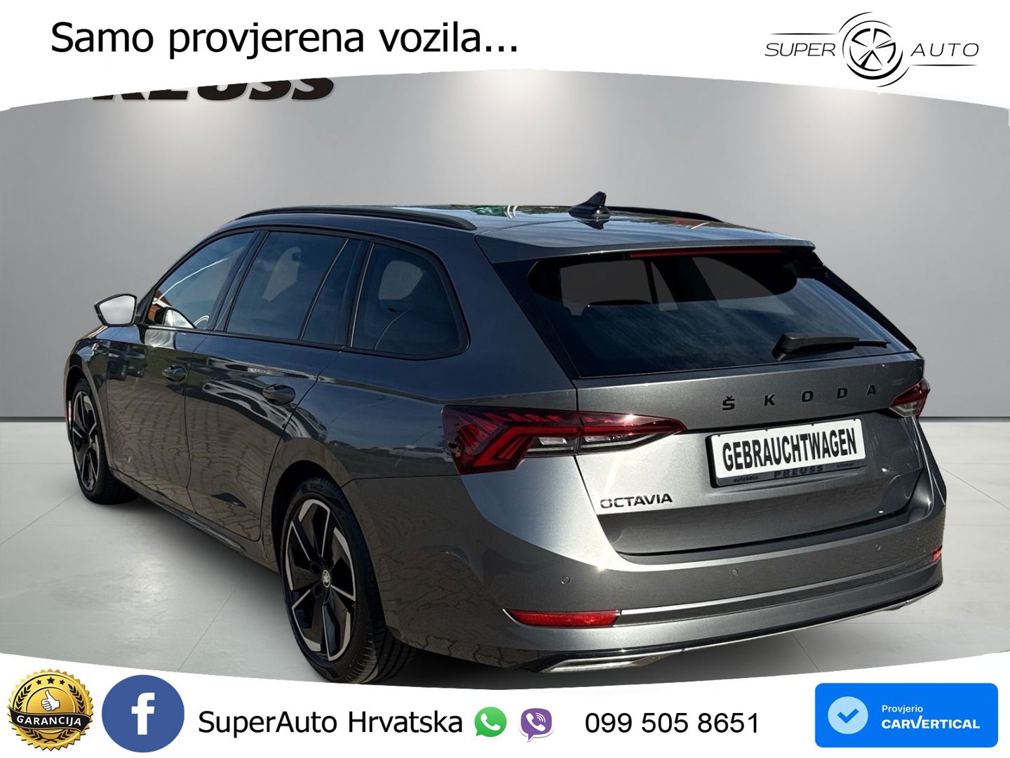 Škoda Octavia Combi 2.0 TSI (190 KS) 4x4 DSG SportLine LED+GR SJED+ACC