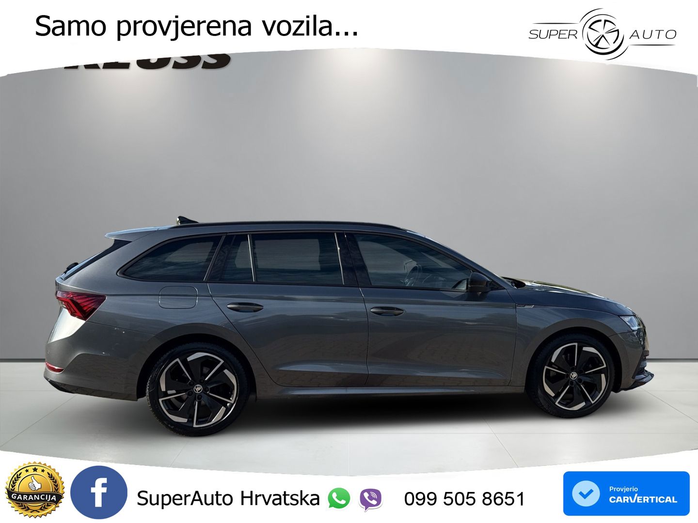 Škoda Octavia Combi 2.0 TSI (190 KS) 4x4 DSG SportLine LED+GR SJED+ACC