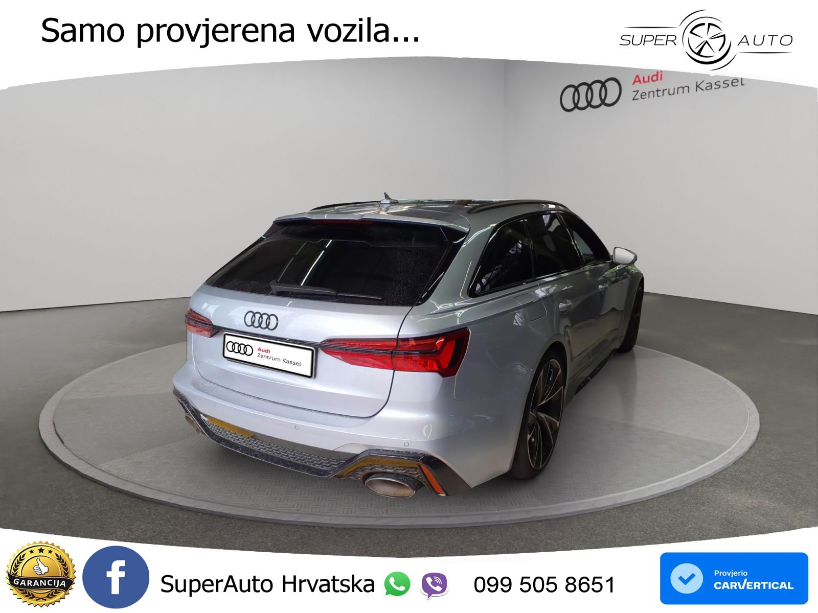 Audi RS6 Avant 4.0 TFSI V8 performance (630 KS)  quattro tiptronic LED+GR SJED+ACC