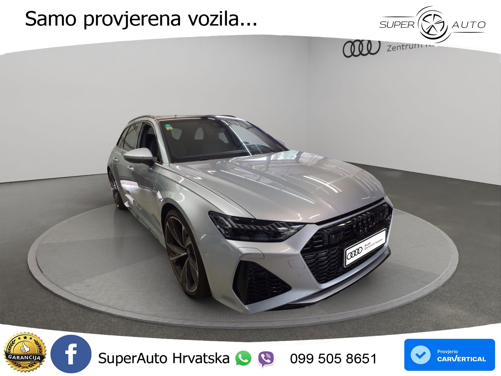 Audi RS6 Avant 4.0 TFSI V8 performance (630 KS)  quattro tiptronic LED+GR SJED+ACC