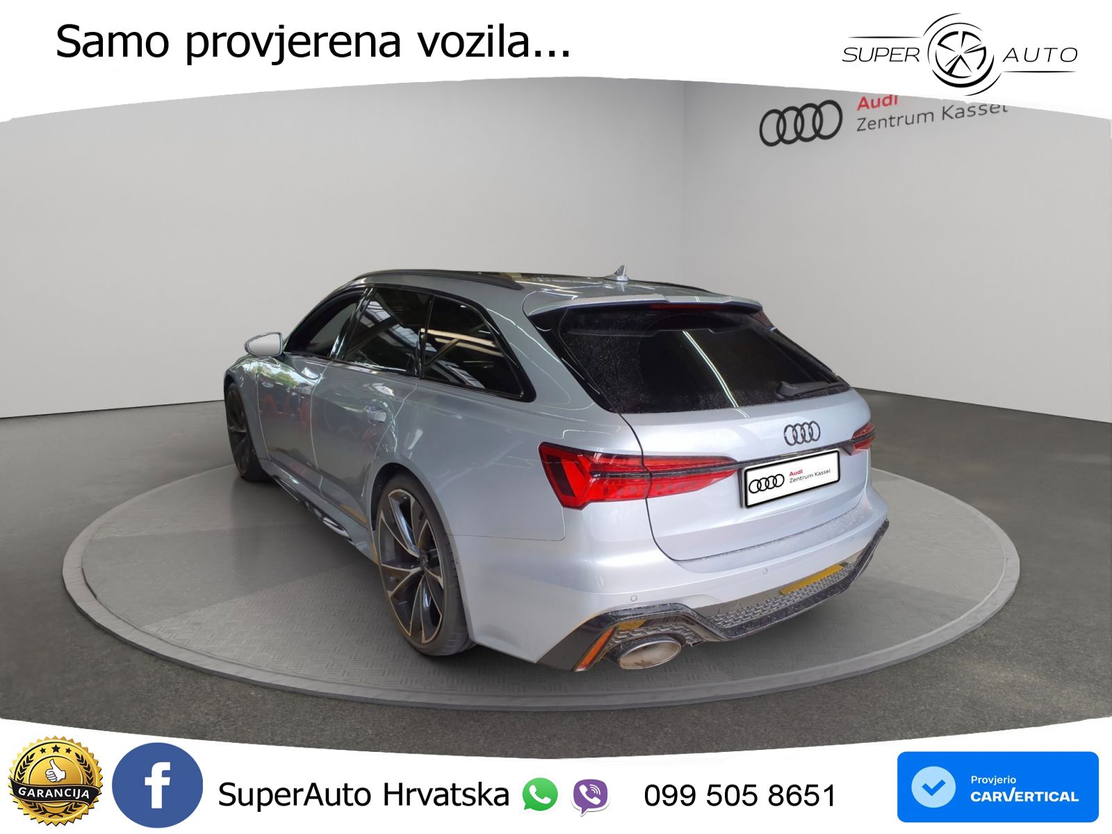 Audi RS6 Avant 4.0 TFSI V8 performance (630 KS)  quattro tiptronic LED+GR SJED+ACC