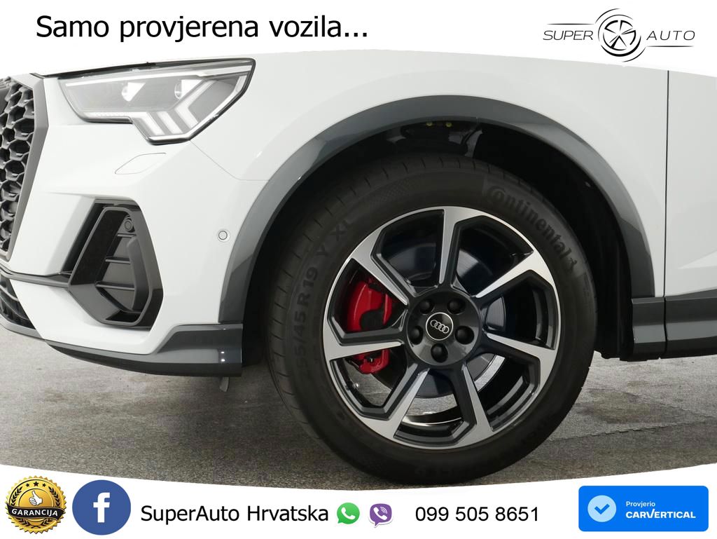 Audi Q3 II Sportback 45 TFSI (245 KS) quattro S tronic S line MATRIX+GR SJED+KAM