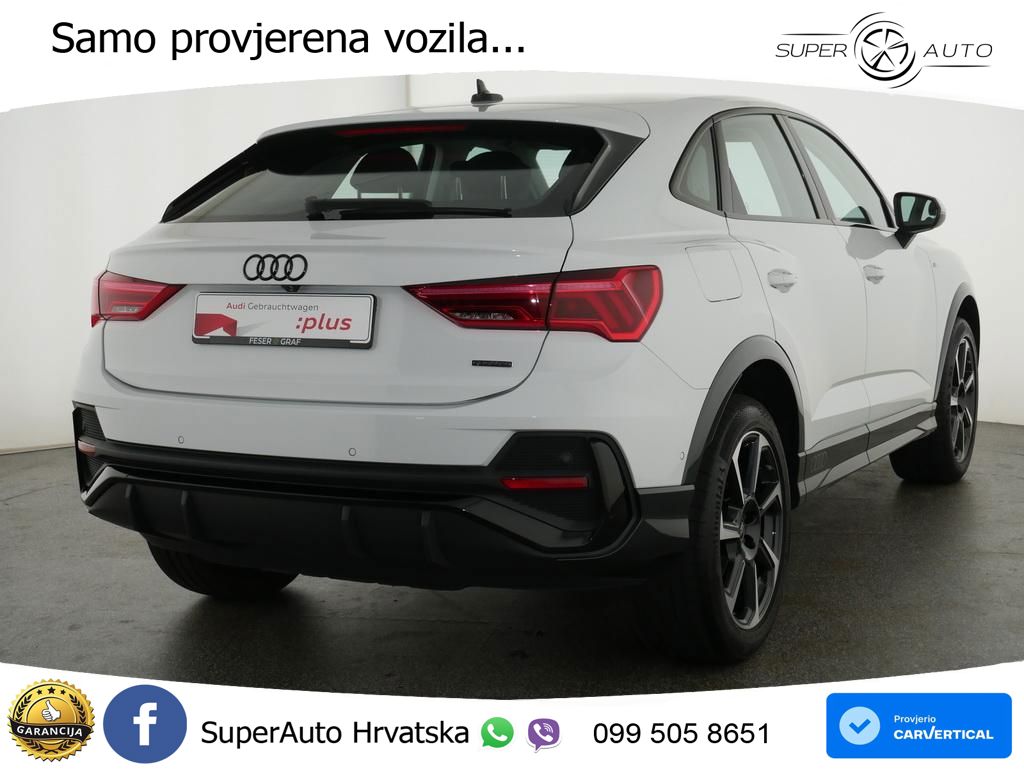 Audi Q3 II Sportback 45 TFSI (245 KS) quattro S tronic S line MATRIX+GR SJED+KAM