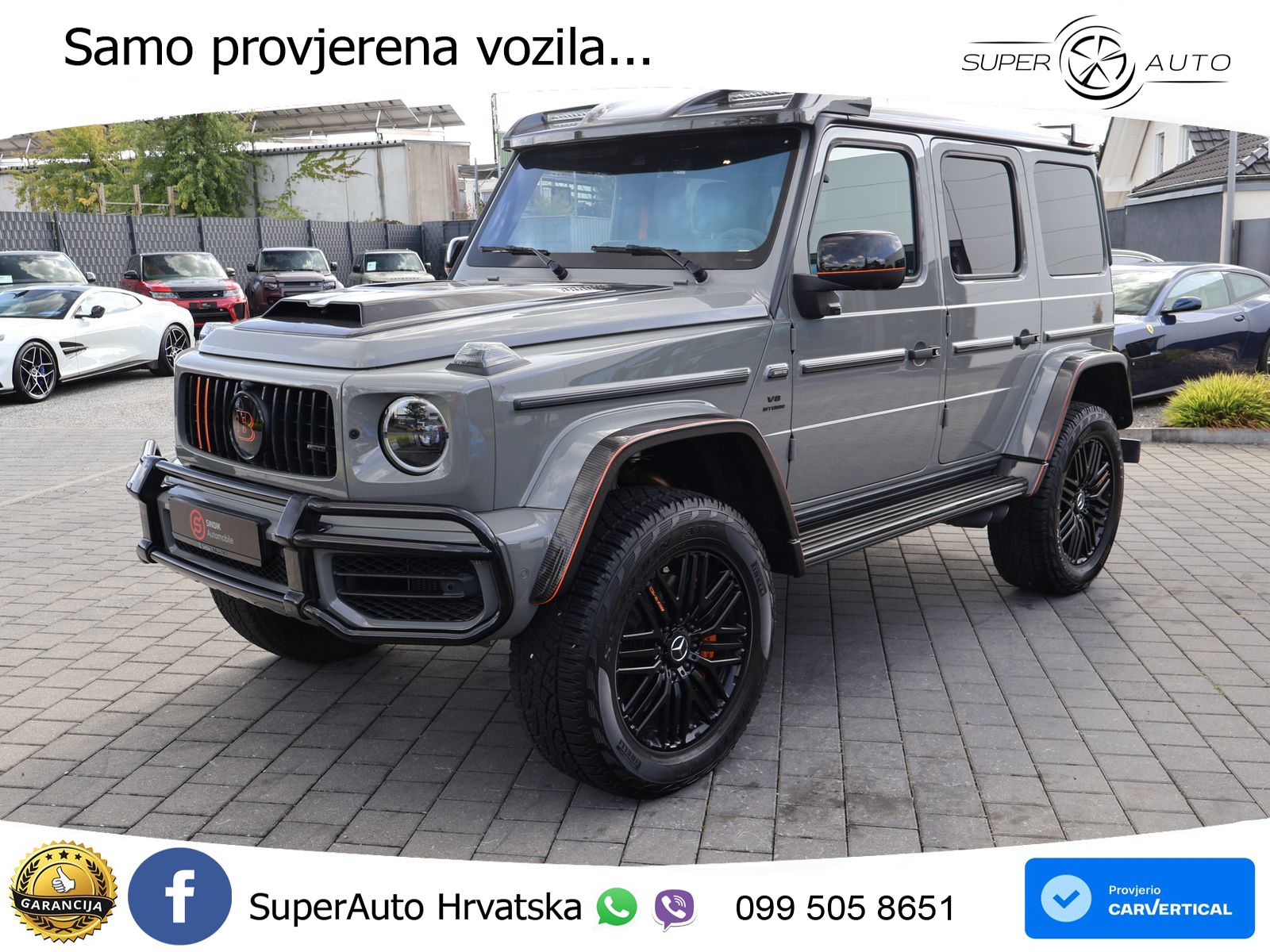 Mercedes AMG G 63 Long V8 (585 KS) 4MATIC 9G-TRONIC AMG SPEEDSHIFT TCT Brabus LED+GR SJED+ACC