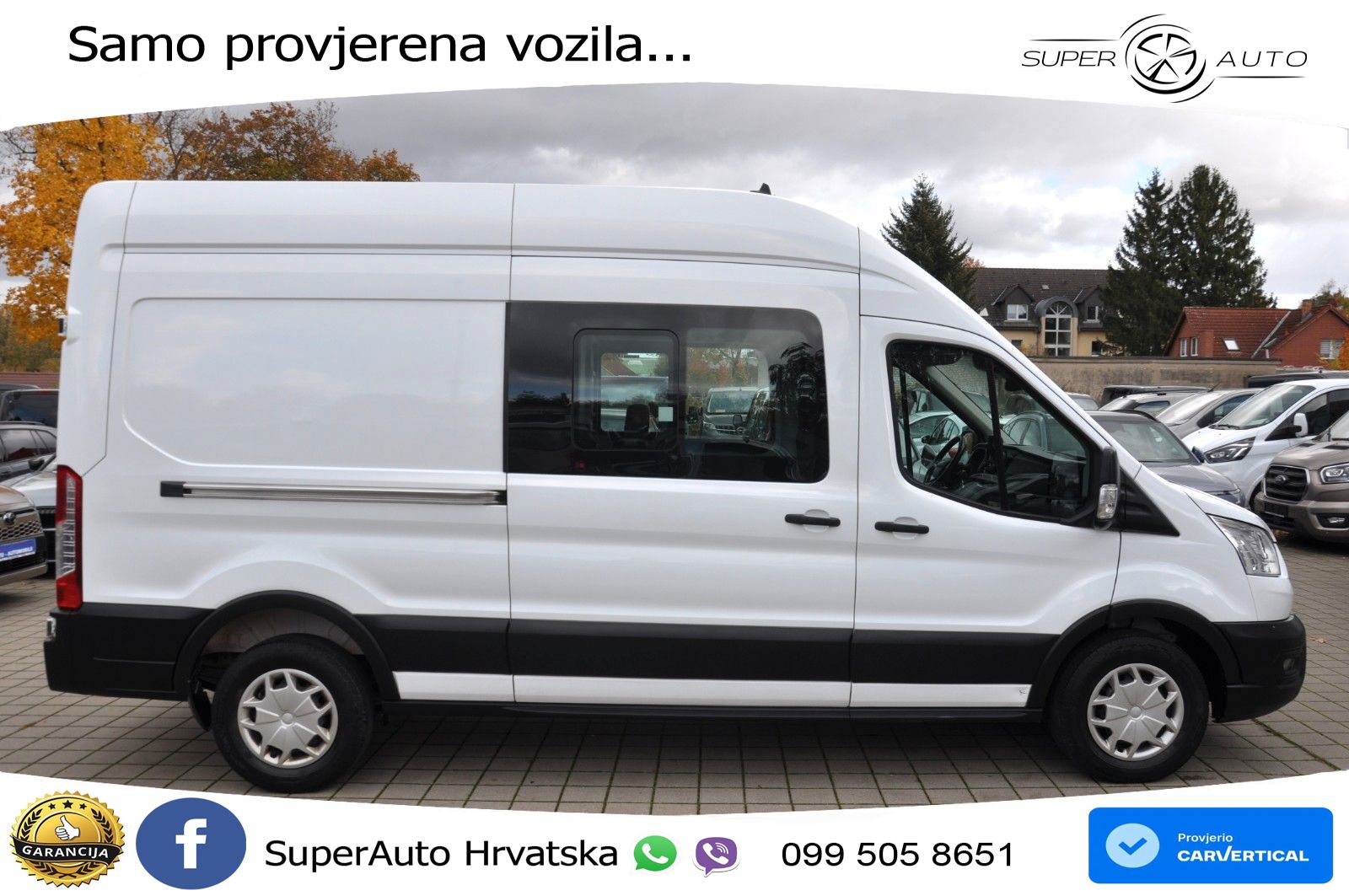 Ford Transit DoKa 350 L3H3 NAV-KAM-AHK-1HAND 170 KS