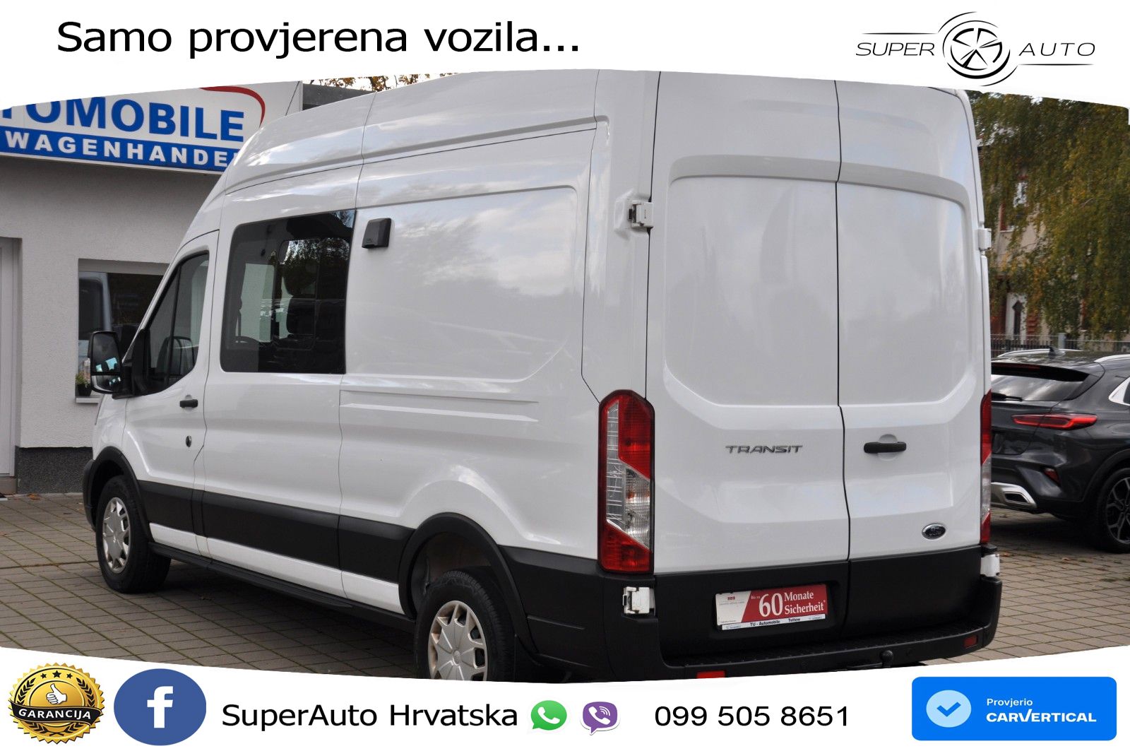 Ford Transit DoKa 350 L3H3 NAV-KAM-AHK-1HAND 170 KS