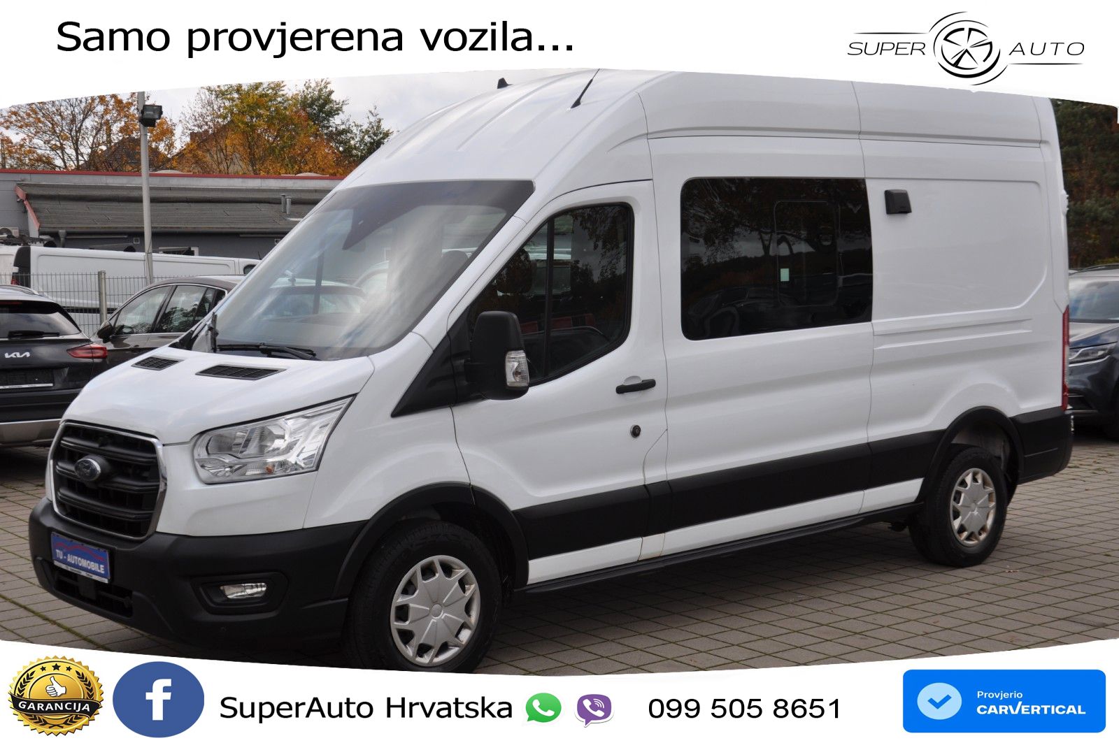 Ford Transit DoKa 350 L3H3 NAV-KAM-AHK-1HAND 170 KS