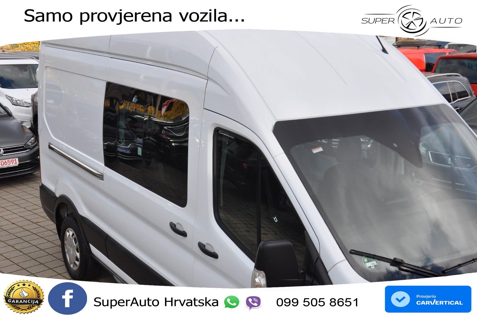 Ford Transit DoKa 350 L3H3 NAV-KAM-AHK-1HAND 170 KS