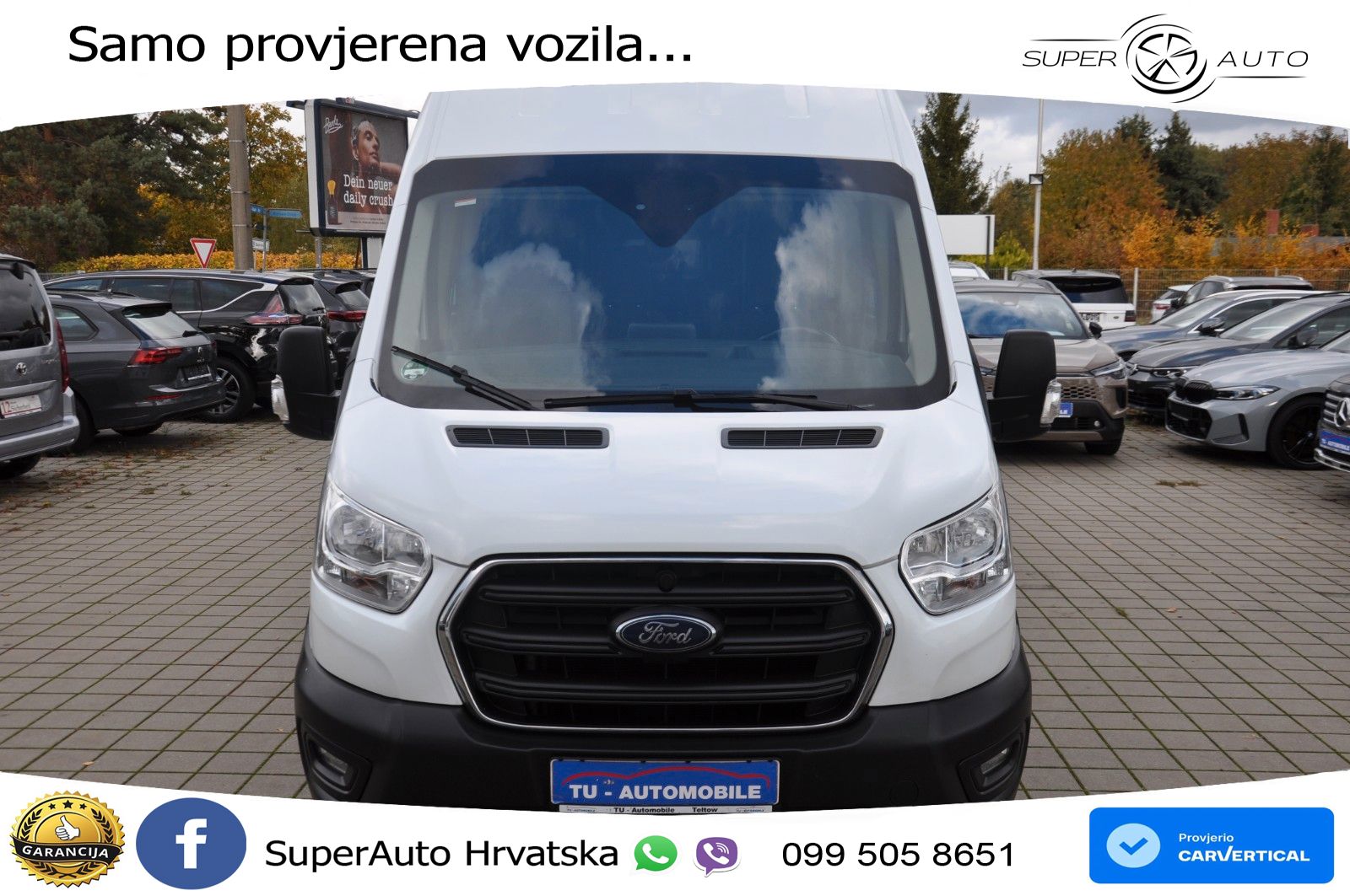 Ford Transit DoKa 350 L3H3 NAV-KAM-AHK-1HAND 170 KS