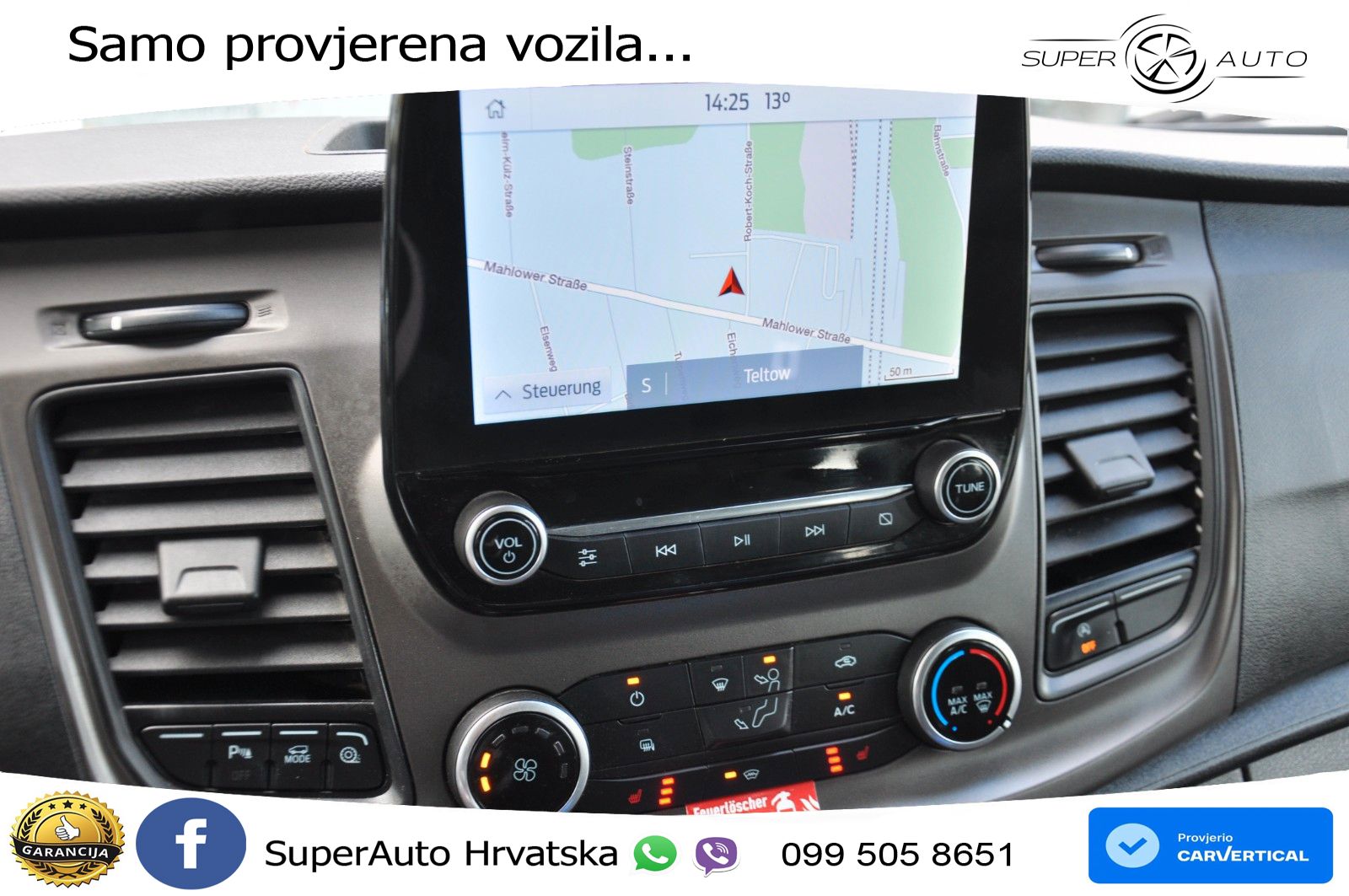 Ford Transit DoKa 350 L3H3 NAV-KAM-AHK-1HAND 170 KS