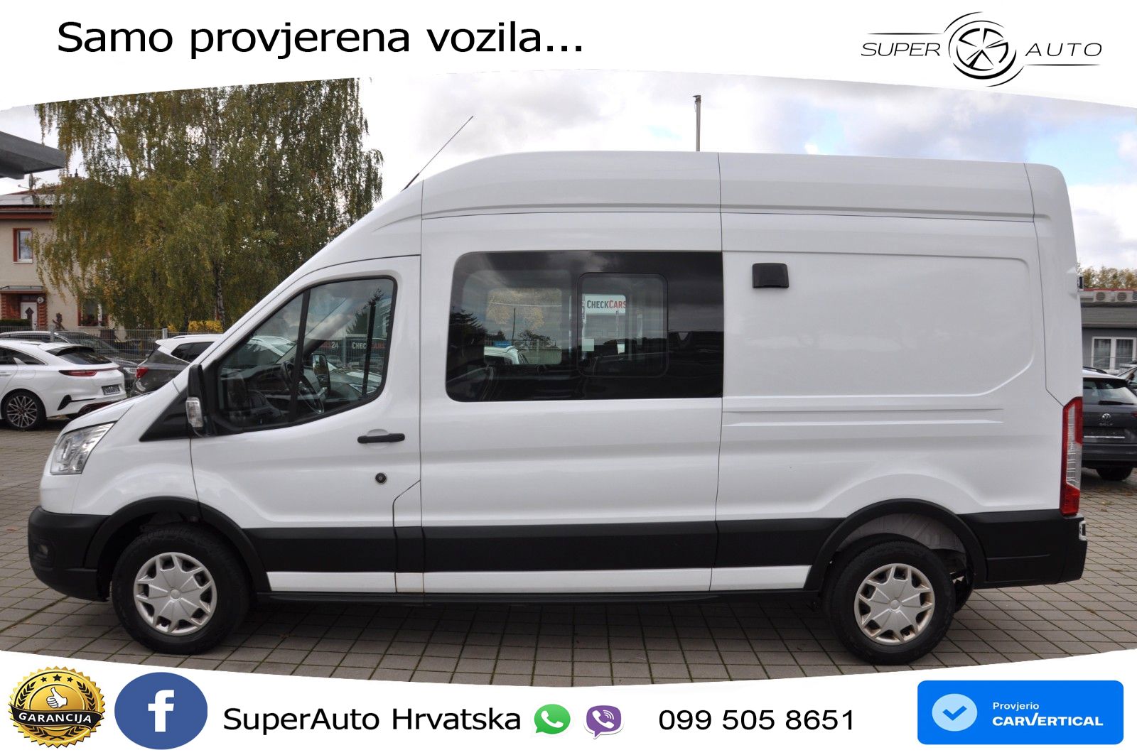 Ford Transit DoKa 350 L3H3 NAV-KAM-AHK-1HAND 170 KS