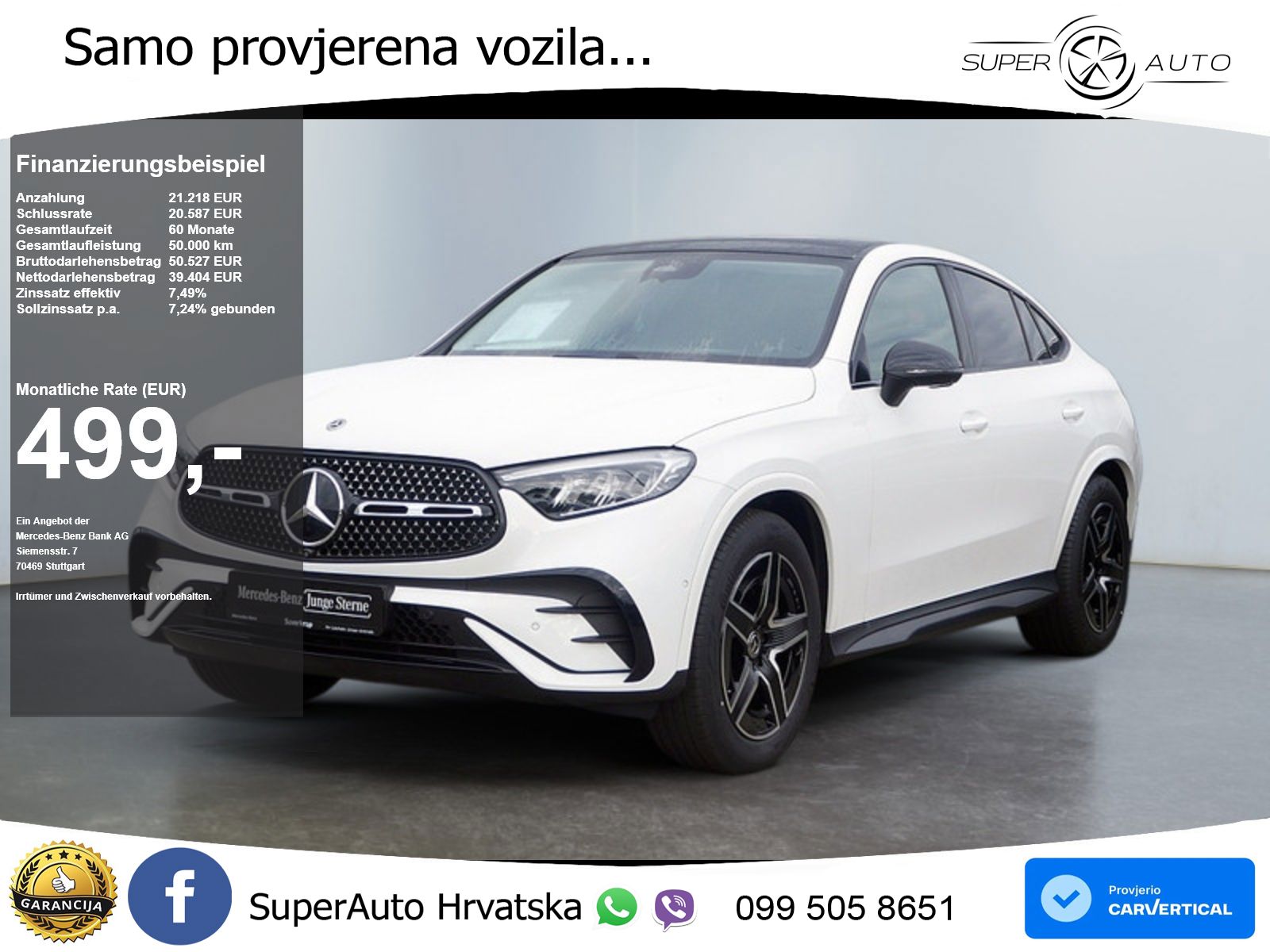 Mercedes GLC Coupe 220d (197 KS) 4MATIC 9G-TRONIC AMG ACC+GR SJED+360+PANO