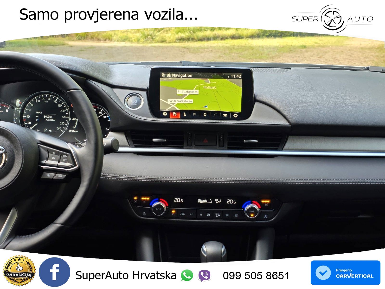 Mazda 6 Sport Combi 2.0 SKYACTIV-G (165 KS) SKYACTIV-Drive LED+GR SJED+ACC