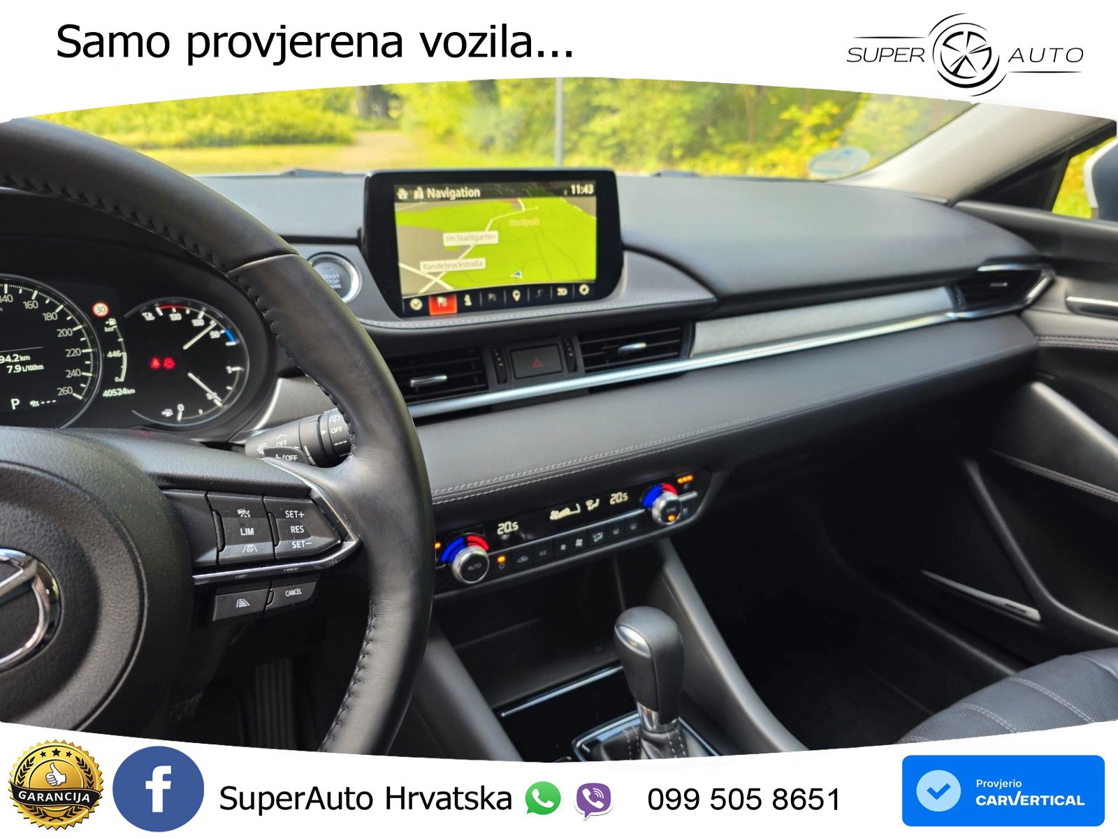 Mazda 6 Sport Combi 2.0 SKYACTIV-G (165 KS) SKYACTIV-Drive LED+GR SJED+ACC