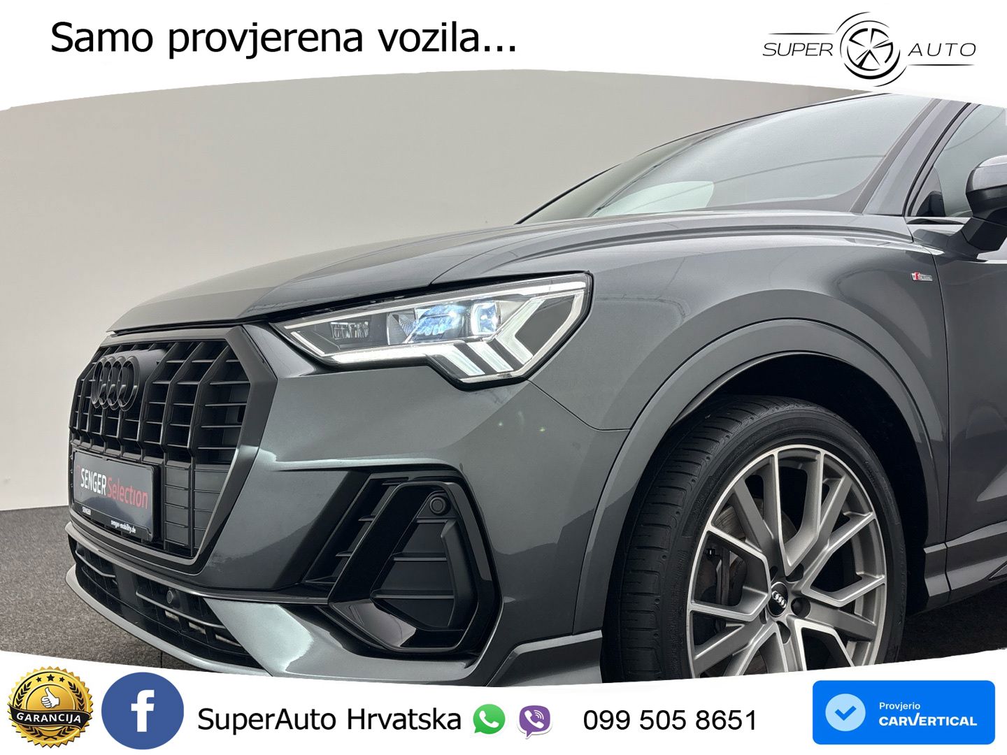 Audi Q3 40 TFSI (190 KS) quattro S tronic S line LED+GR SJED+ACC