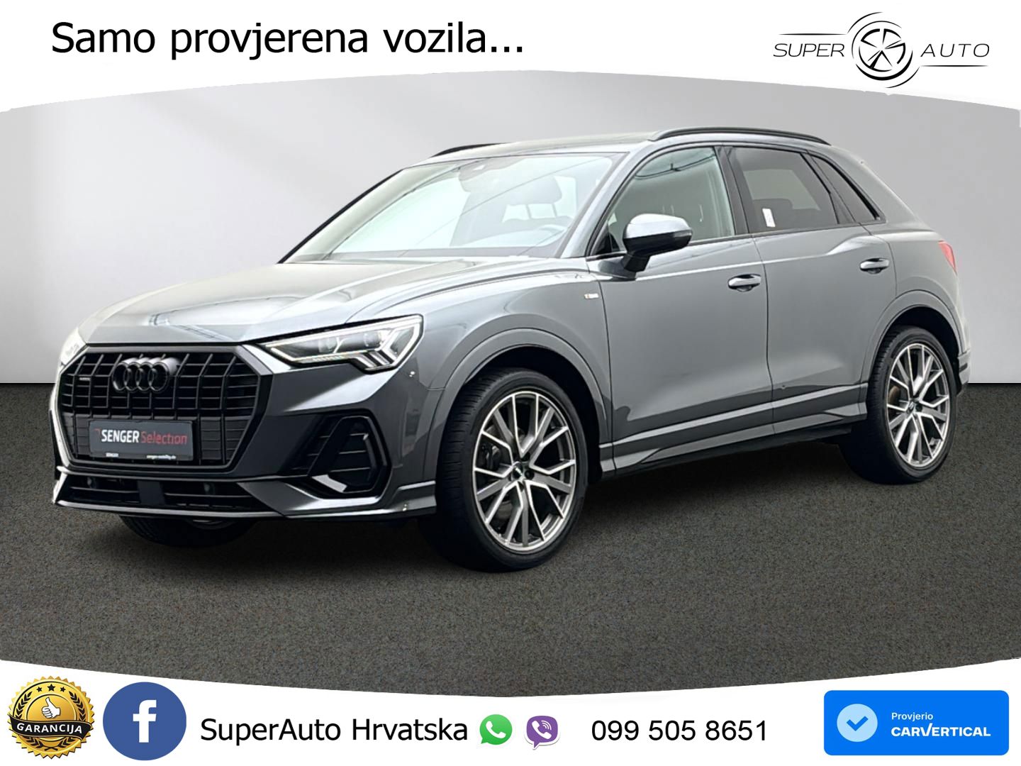 Audi Q3 40 TFSI (190 KS) quattro S tronic S line LED+GR SJED+ACC