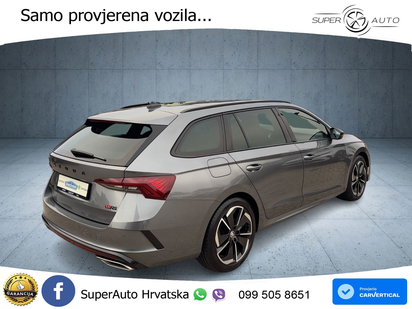 Škoda Octavia Combi RS 2.0 TDI (200 KS) DSG LED+GR SJED+ACC
