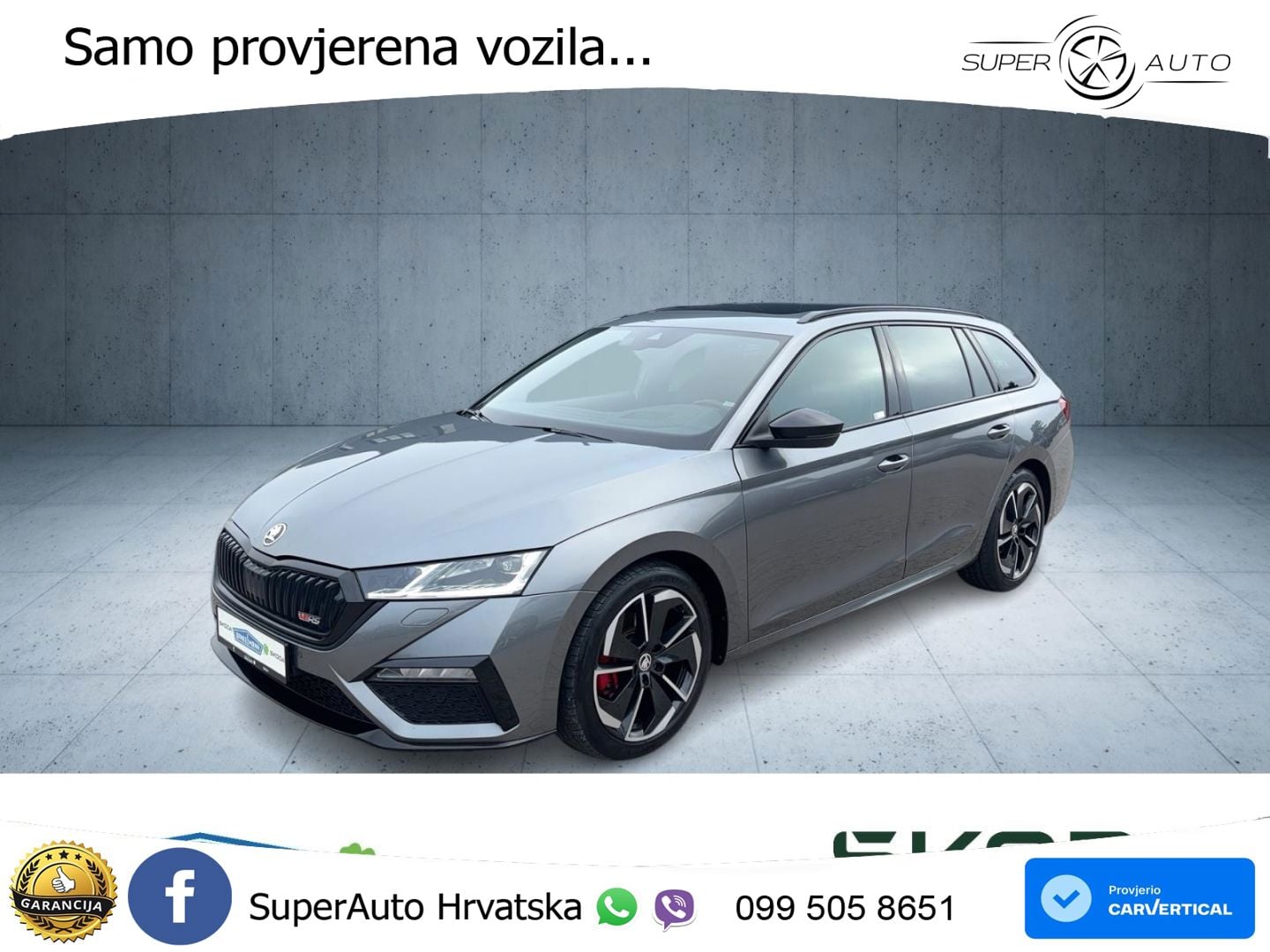 Škoda Octavia Combi RS 2.0 TDI (200 KS) DSG LED+GR SJED+ACC