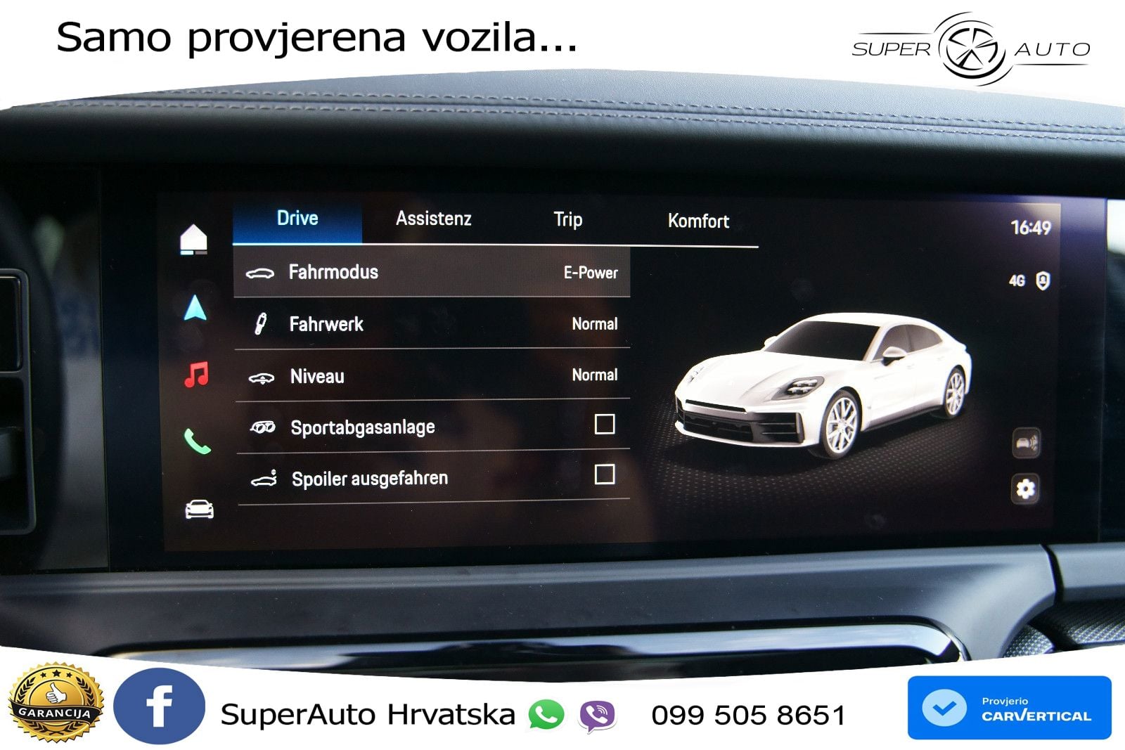 Porsche Panamera 4S 2.9 V6 (544 KS) E-Hybrid PDK ACC+HEAD+4xGR SJED+360+PANO