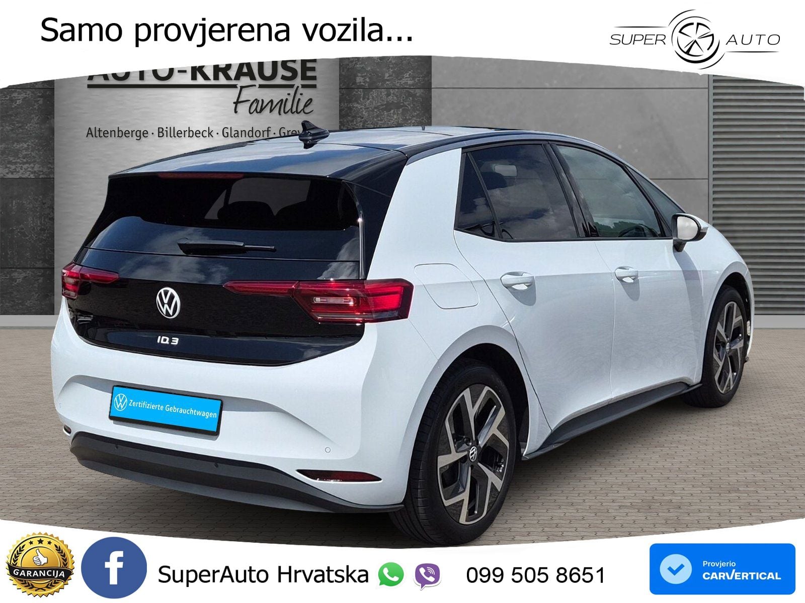 Volkswagen ID.3 Pro 62 kWh (204 KS) LED+GR SJED+ACC