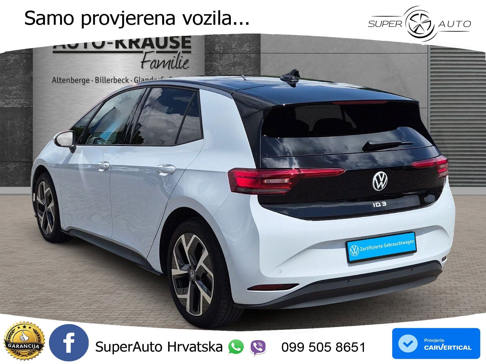 Volkswagen ID.3 Pro 62 kWh (204 KS) LED+GR SJED+ACC