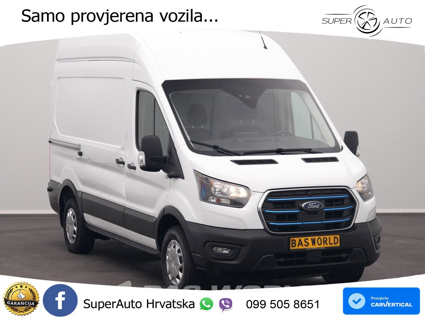Ford e-Transit 184pk Elektrisch 68kWh 317km WLTP L2H3 184 KS