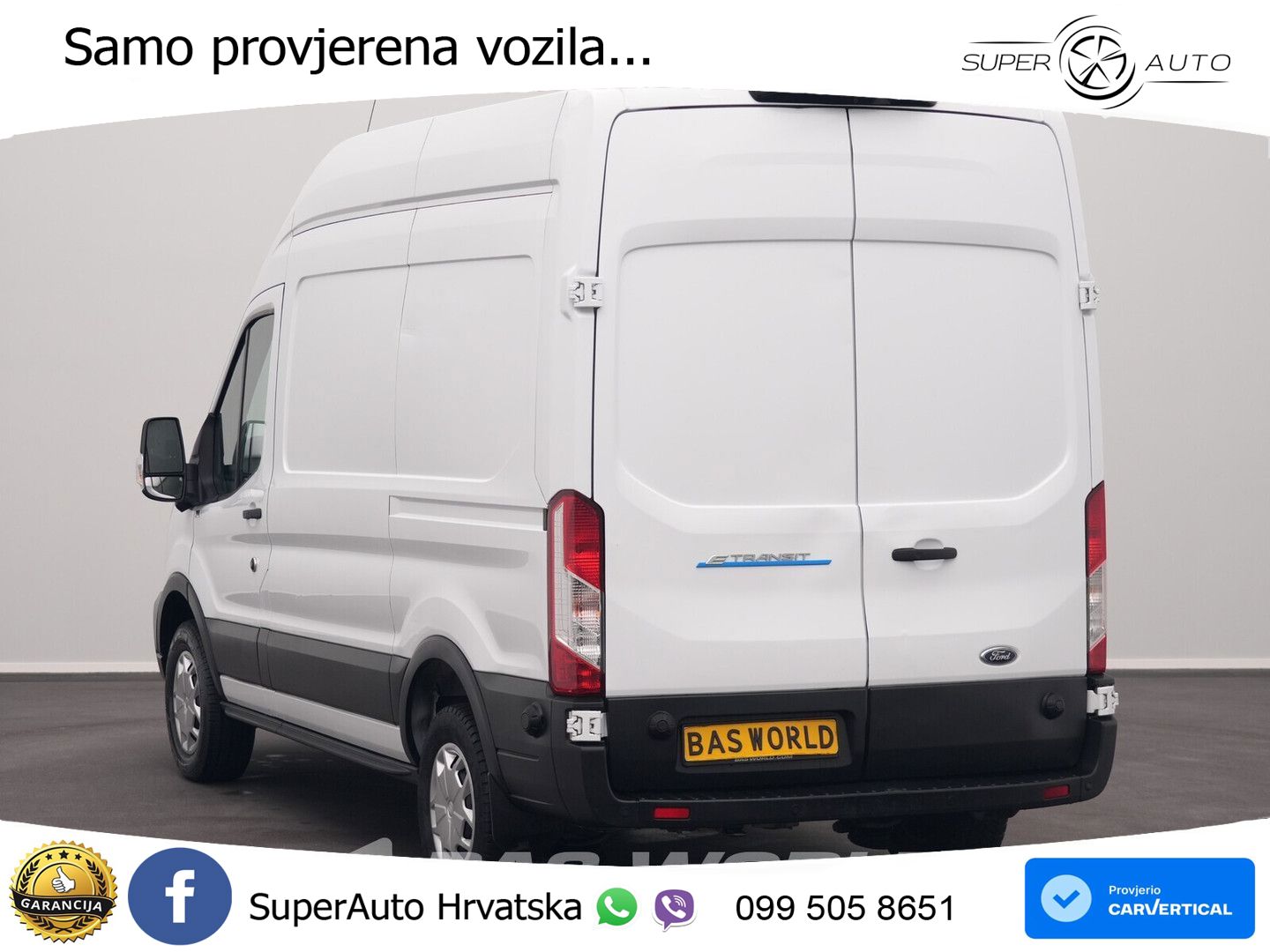 Ford e-Transit 184pk Elektrisch 68kWh 317km WLTP L2H3 184 KS