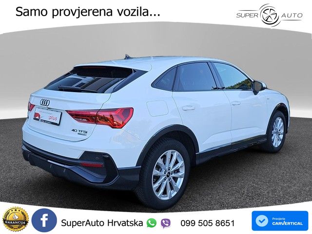 Audi Q3 II Sportback 40 TFSI (190 KS) quattro S tronic S line LED+GR SJED+ACC