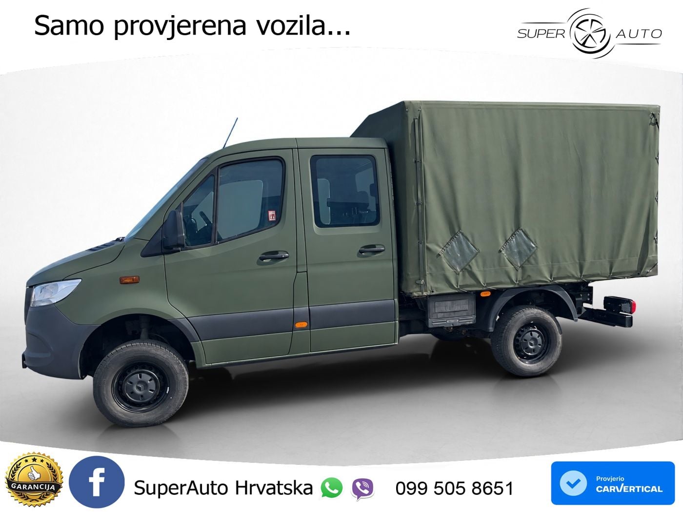 Mercedes-Benz Sprinter 319 CDI DOKA Pritsche Plane Klima Tempo 190 KS