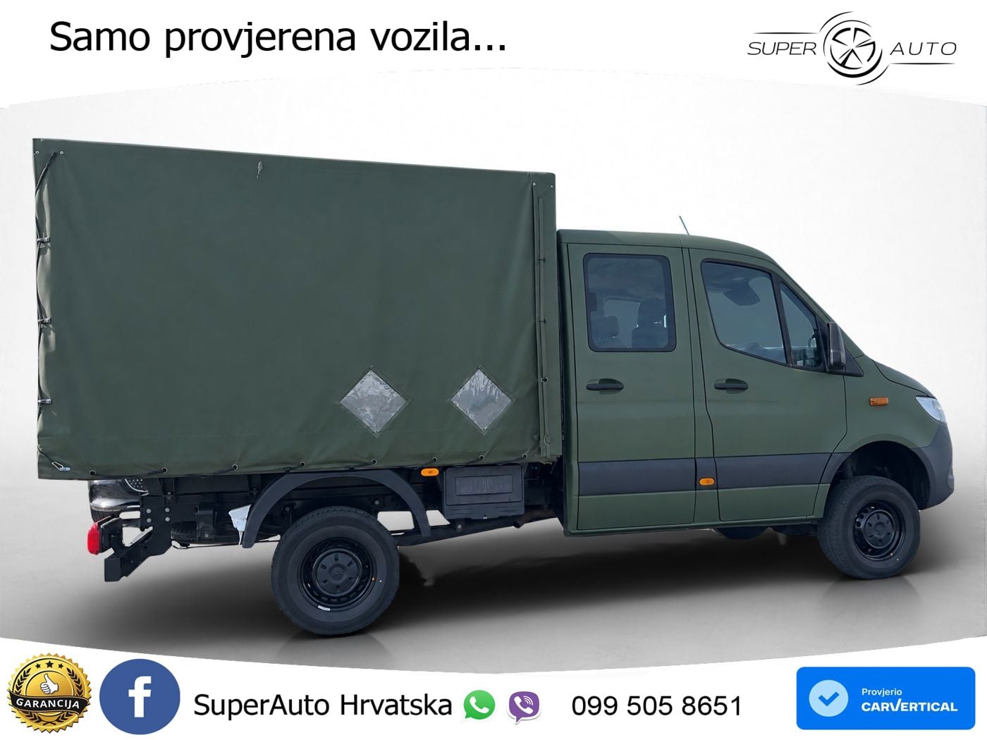 Mercedes-Benz Sprinter 319 CDI DOKA Pritsche Plane Klima Tempo 190 KS