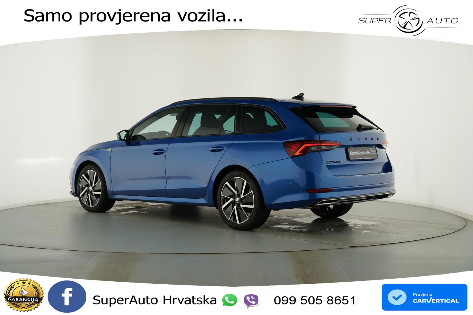 Škoda Octavia Combi 2.0 TDI (150 KS) DSG SportLine MATRIX+GR SJED+KAM