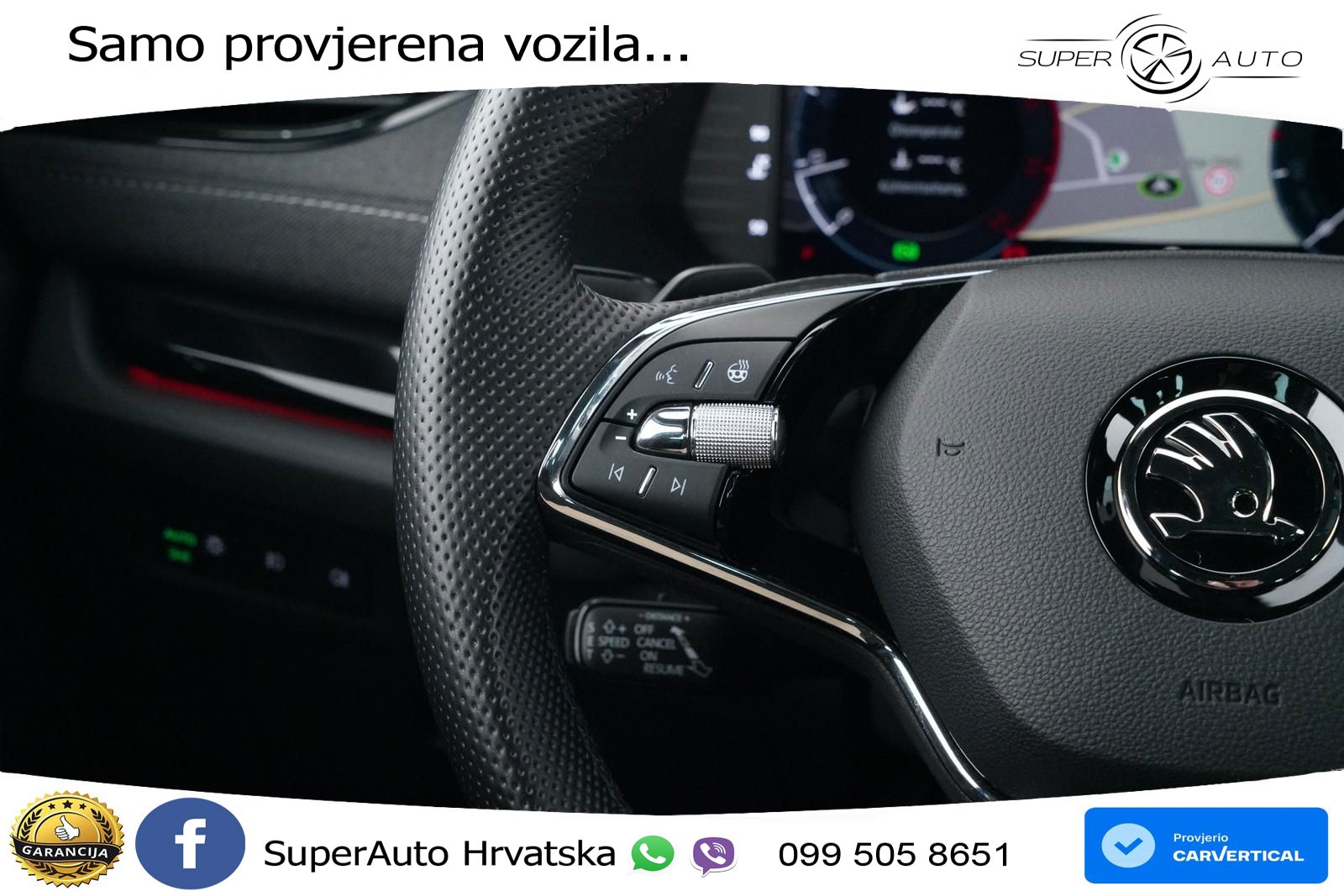 Škoda Octavia Combi 2.0 TDI (150 KS) DSG SportLine MATRIX+GR SJED+KAM