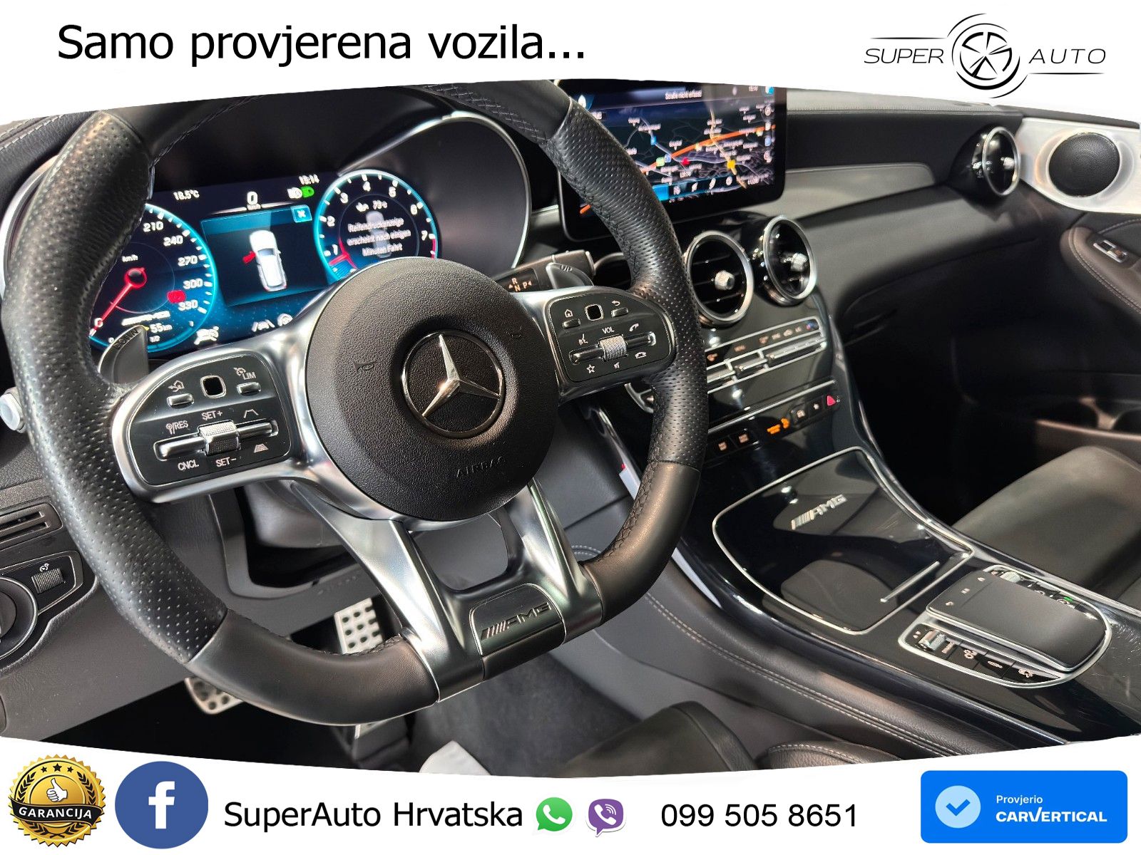 Mercedes AMG GLC 63 V8 (476 KS) 4MATIC+ MCT LED+GR SJED+ACC