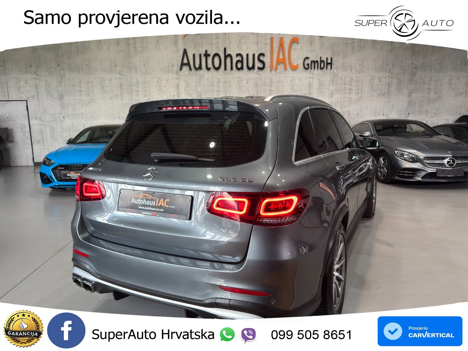 Mercedes AMG GLC 63 V8 (476 KS) 4MATIC+ MCT LED+GR SJED+ACC