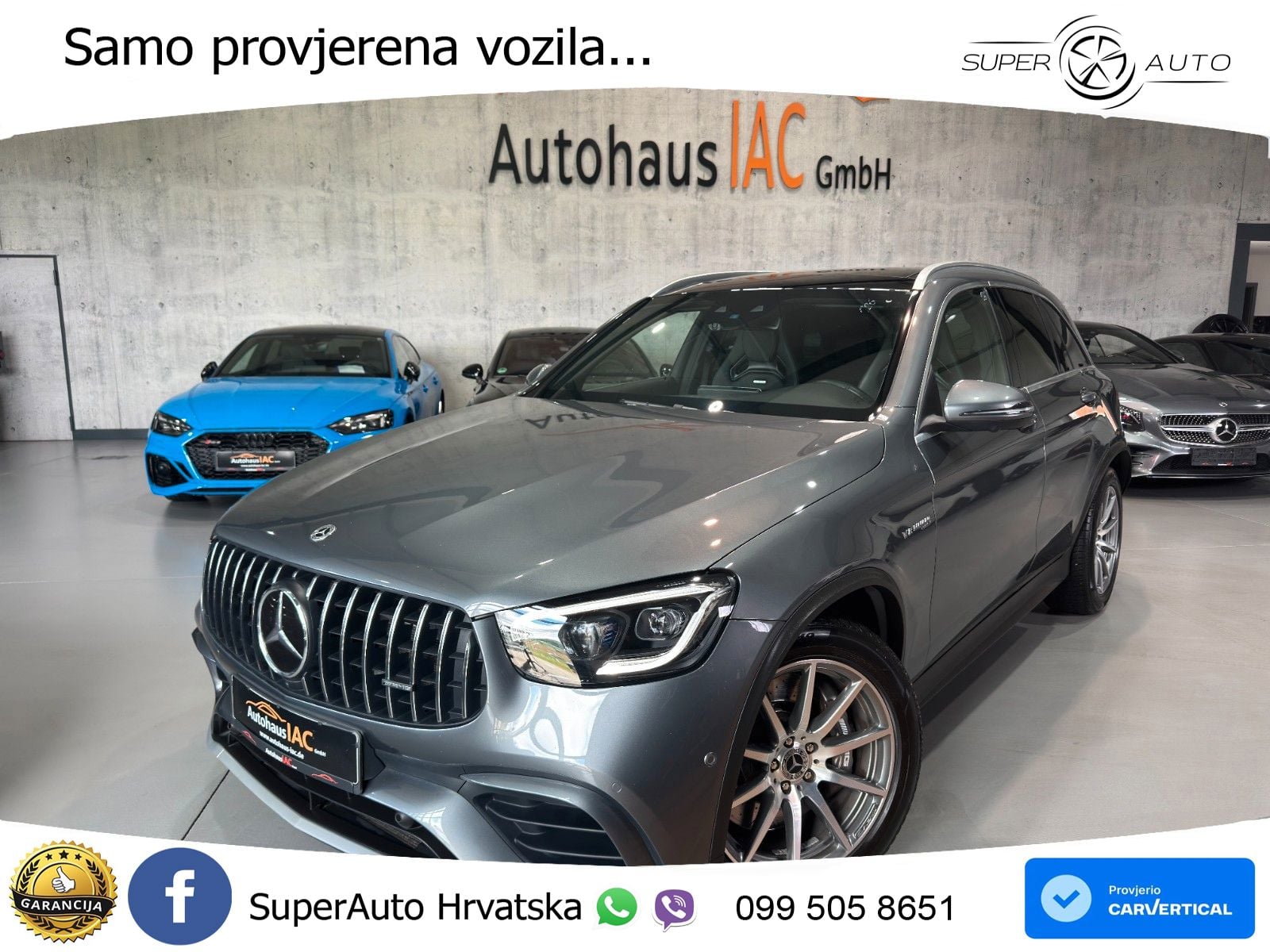 Mercedes AMG GLC 63 V8 (476 KS) 4MATIC+ MCT LED+GR SJED+ACC