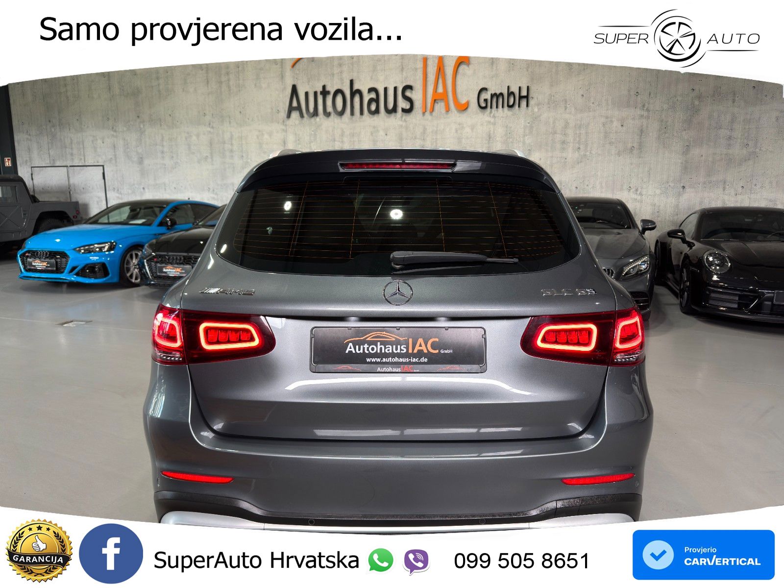 Mercedes AMG GLC 63 V8 (476 KS) 4MATIC+ MCT LED+GR SJED+ACC