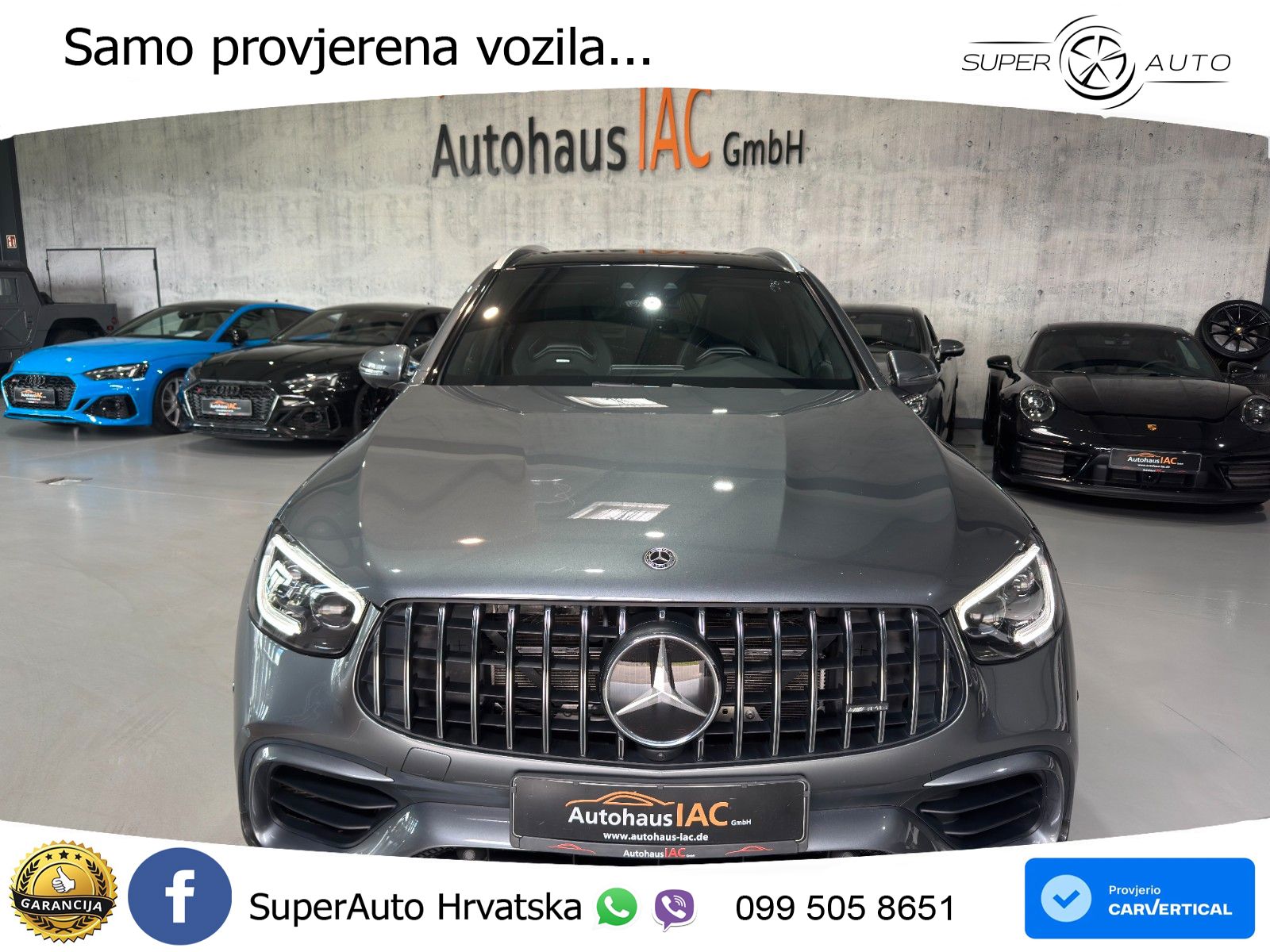 Mercedes AMG GLC 63 V8 (476 KS) 4MATIC+ MCT LED+GR SJED+ACC