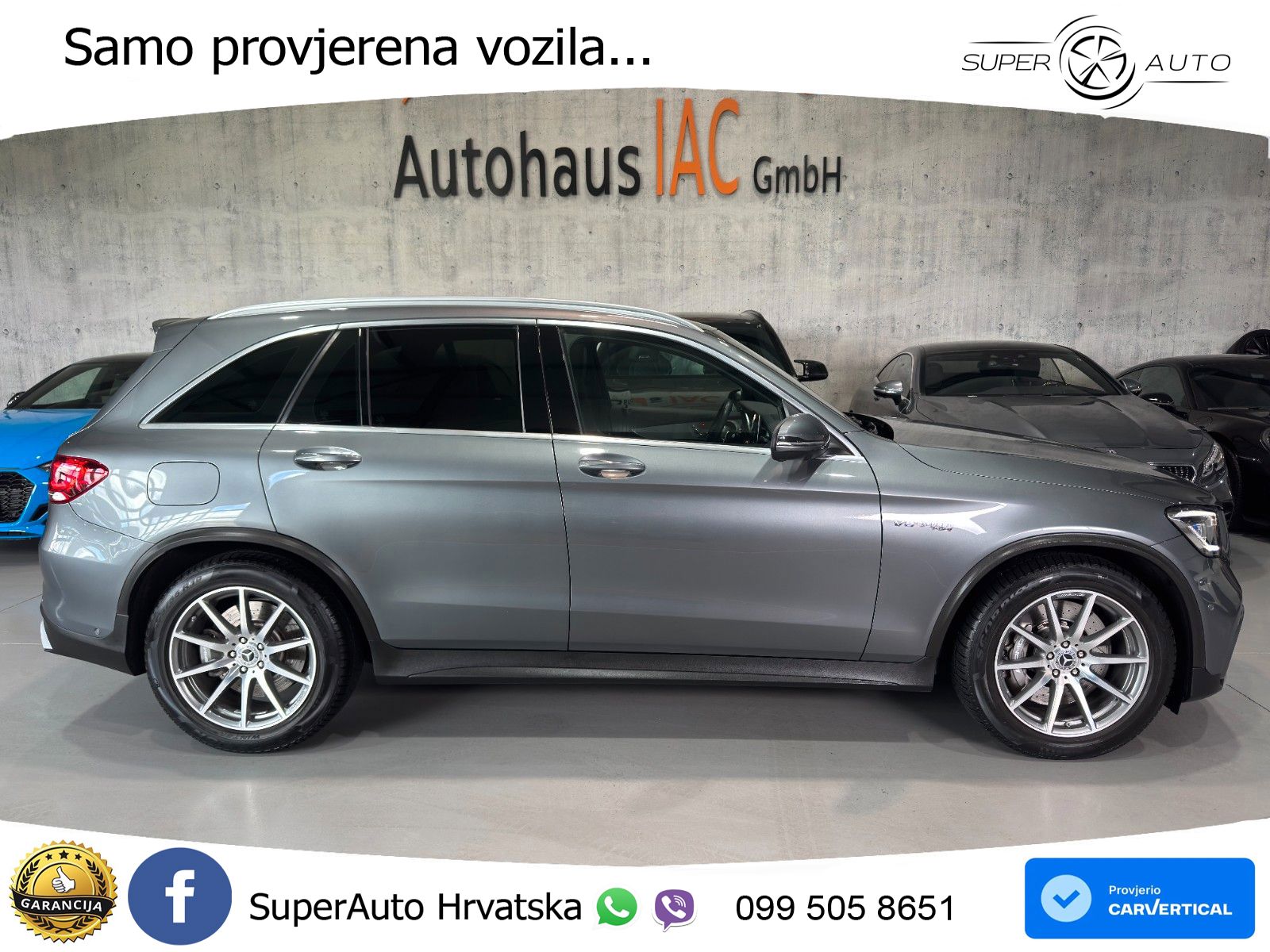 Mercedes AMG GLC 63 V8 (476 KS) 4MATIC+ MCT LED+GR SJED+ACC