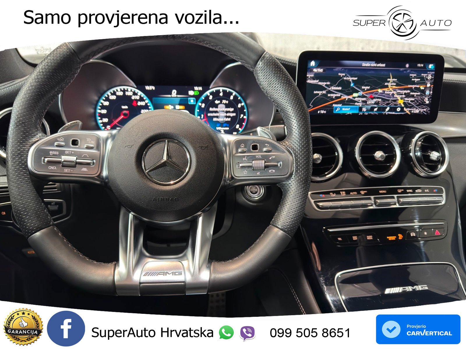 Mercedes AMG GLC 63 V8 (476 KS) 4MATIC+ MCT LED+GR SJED+ACC
