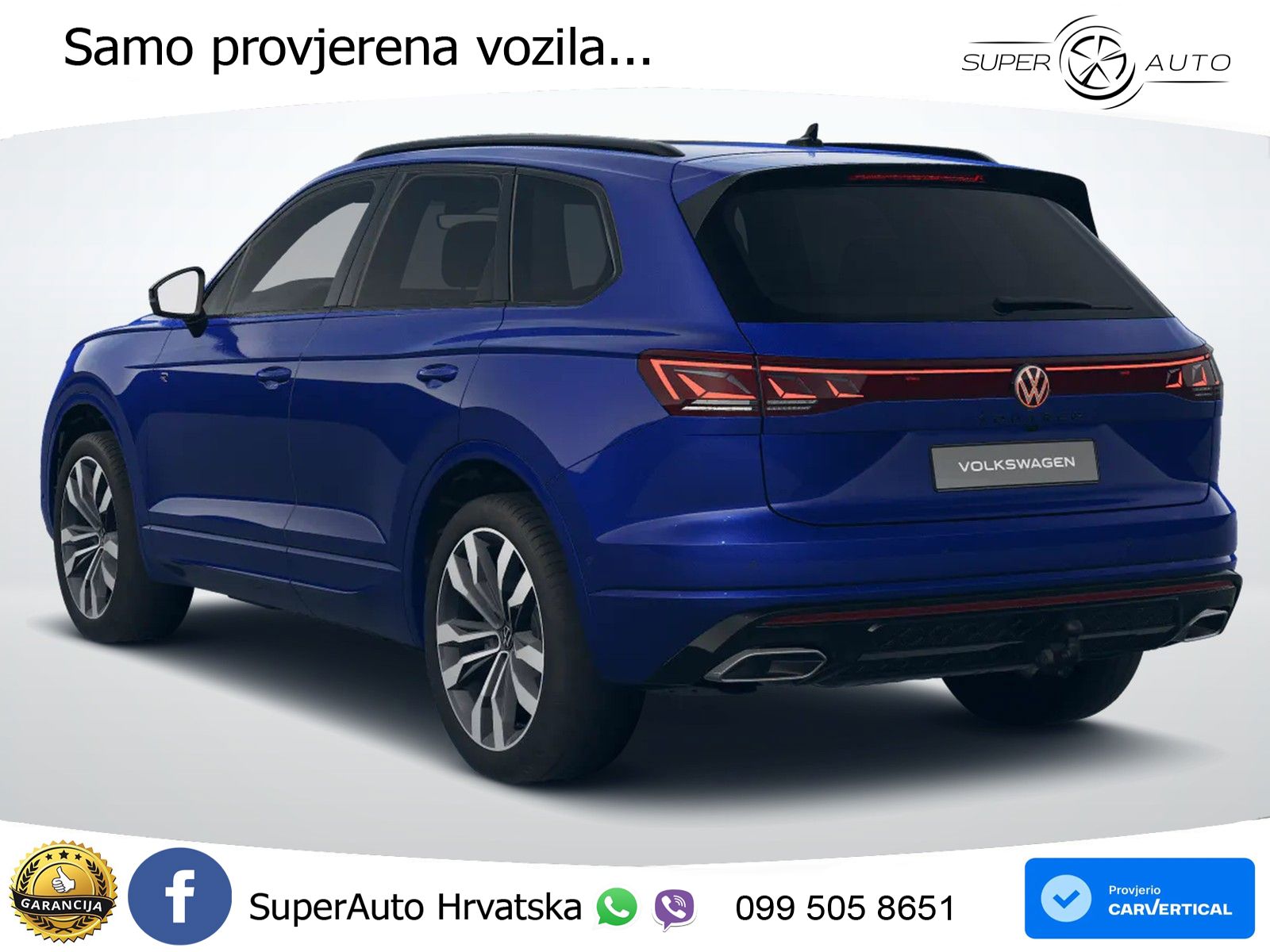 Volkswagen Touareg 3.0 V6 TDI (286 KS) 4MOTION Tiptronic R-Line ZRAČNI+ACC+GR SJED+KAM+PANO