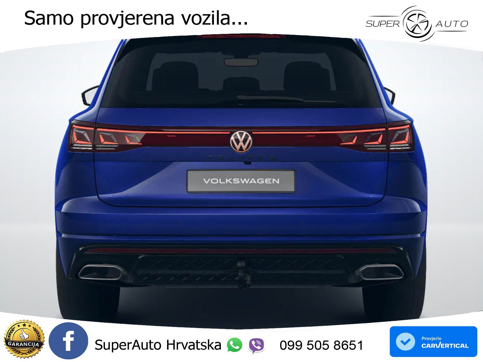 Volkswagen Touareg 3.0 V6 TDI (286 KS) 4MOTION Tiptronic R-Line ZRAČNI+ACC+GR SJED+KAM+PANO