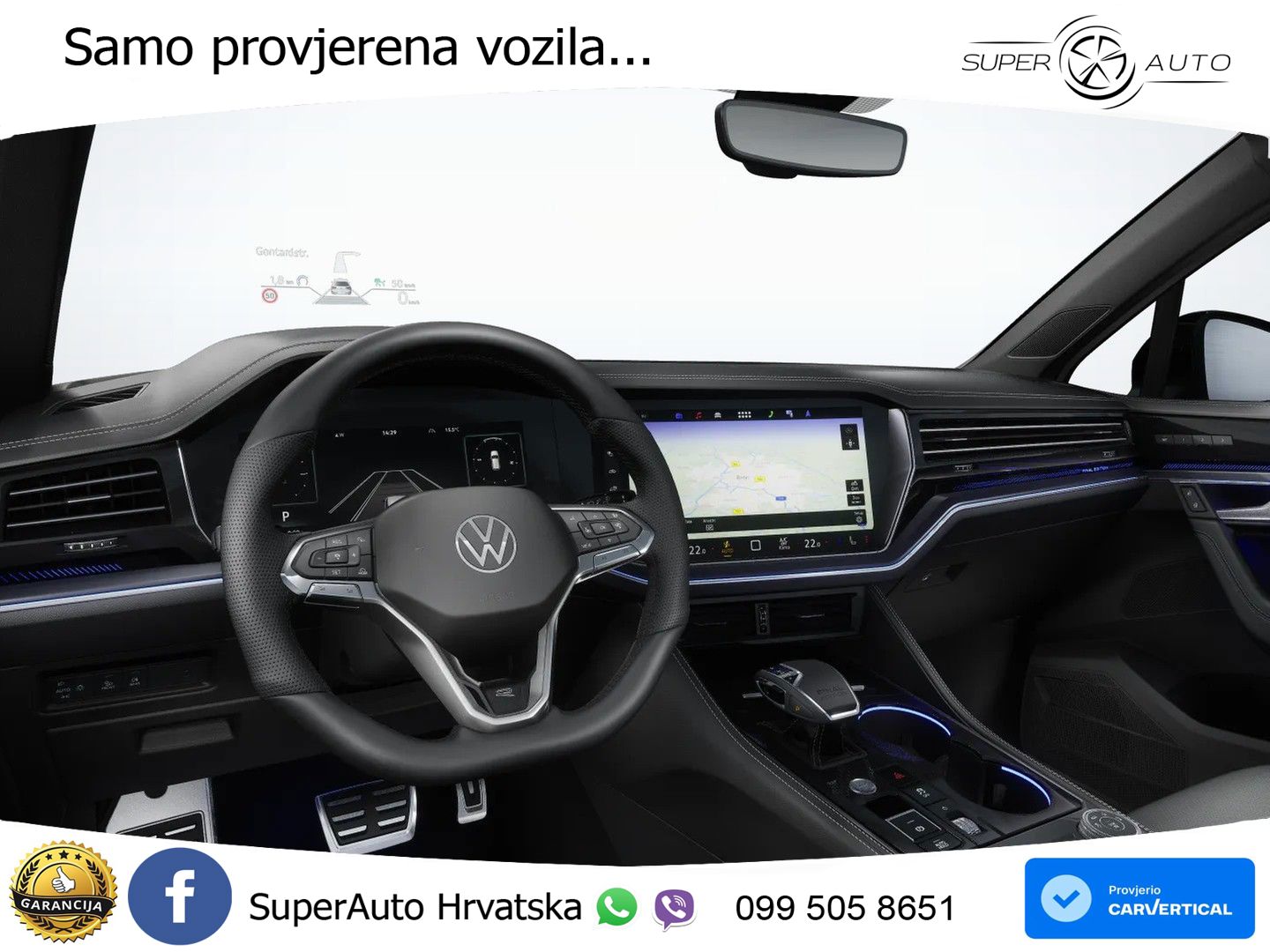 Volkswagen Touareg 3.0 V6 TDI (286 KS) 4MOTION Tiptronic R-Line ZRAČNI+ACC+GR SJED+KAM+PANO