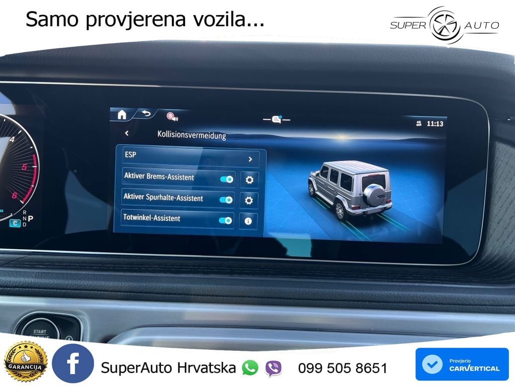 Mercedes G 450d Long (367 KS) 4MATIC 9G-TRONIC Exclusive LED+GR SJED+ACC