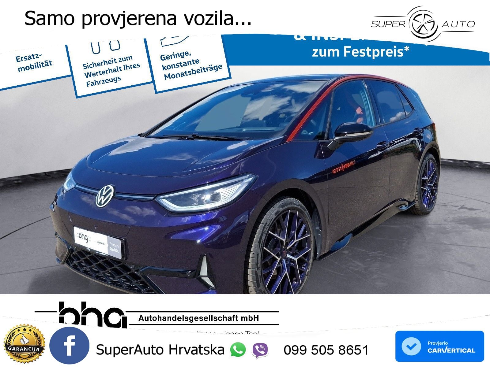 Volkswagen ID.3 GTX 84 kWh (286 KS) LED+GR SJED+ACC