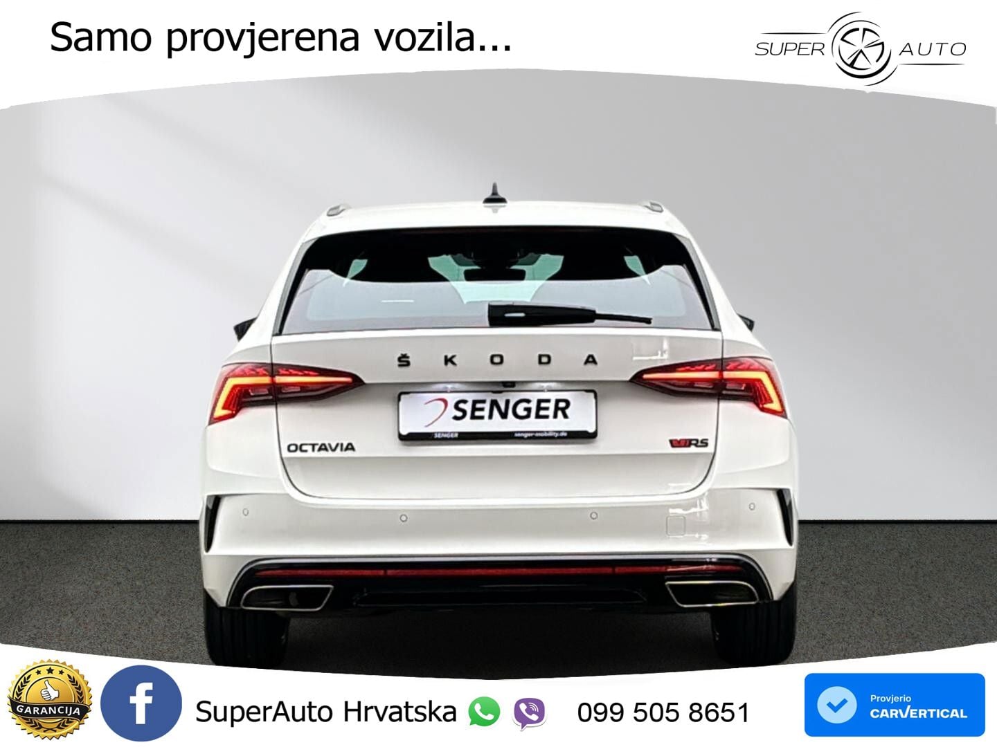 Škoda Octavia Combi RS 2.0 TDI (200 KS) DSG MATRIX+GR SJED+KAM