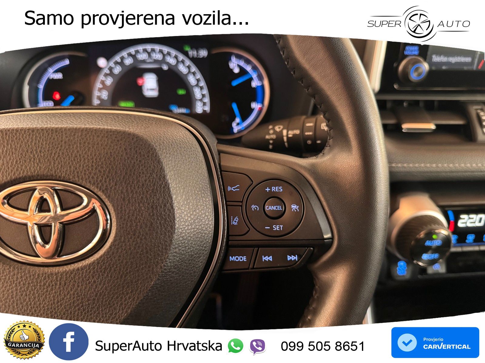 Toyota RAV4 2.5 (218 KS) Hybrid e-CVT LED+GR SJED+ACC
