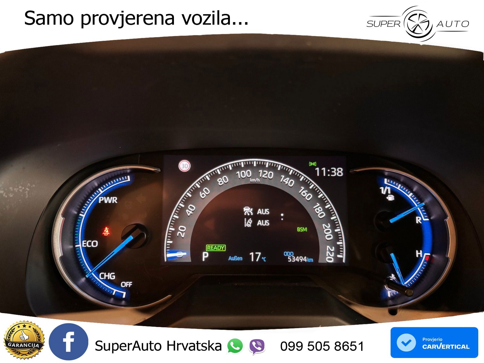 Toyota RAV4 2.5 (218 KS) Hybrid e-CVT LED+GR SJED+ACC