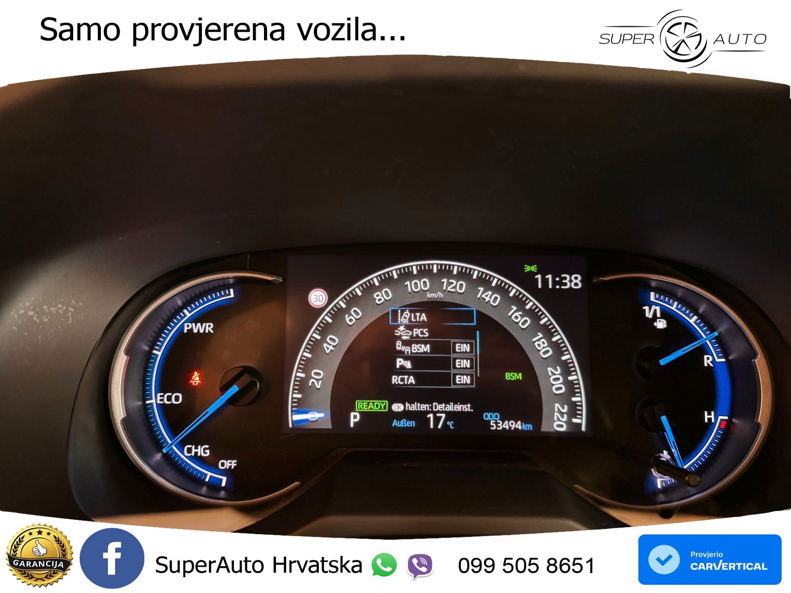 Toyota RAV4 2.5 (218 KS) Hybrid e-CVT LED+GR SJED+ACC