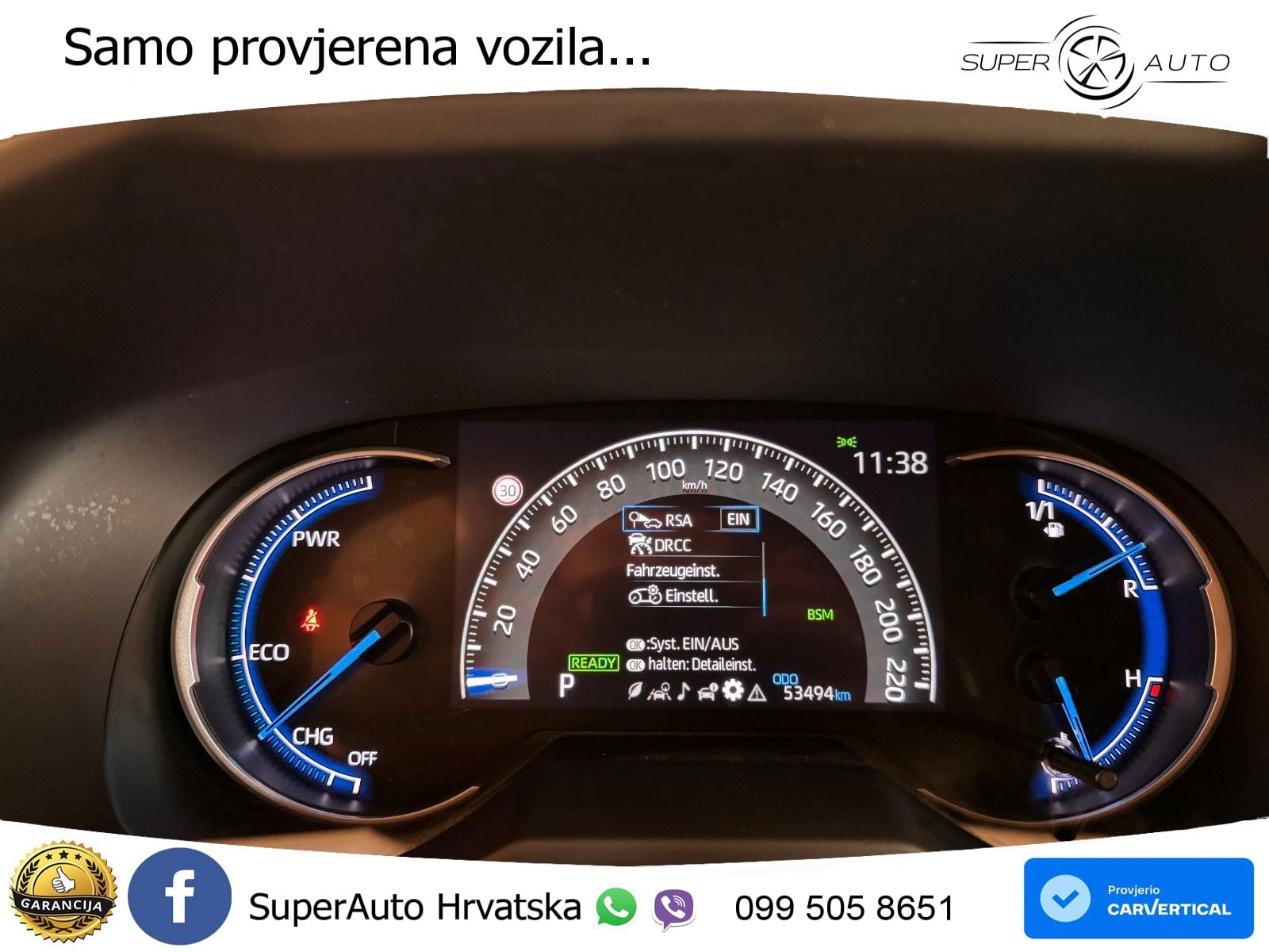 Toyota RAV4 2.5 (218 KS) Hybrid e-CVT LED+GR SJED+ACC