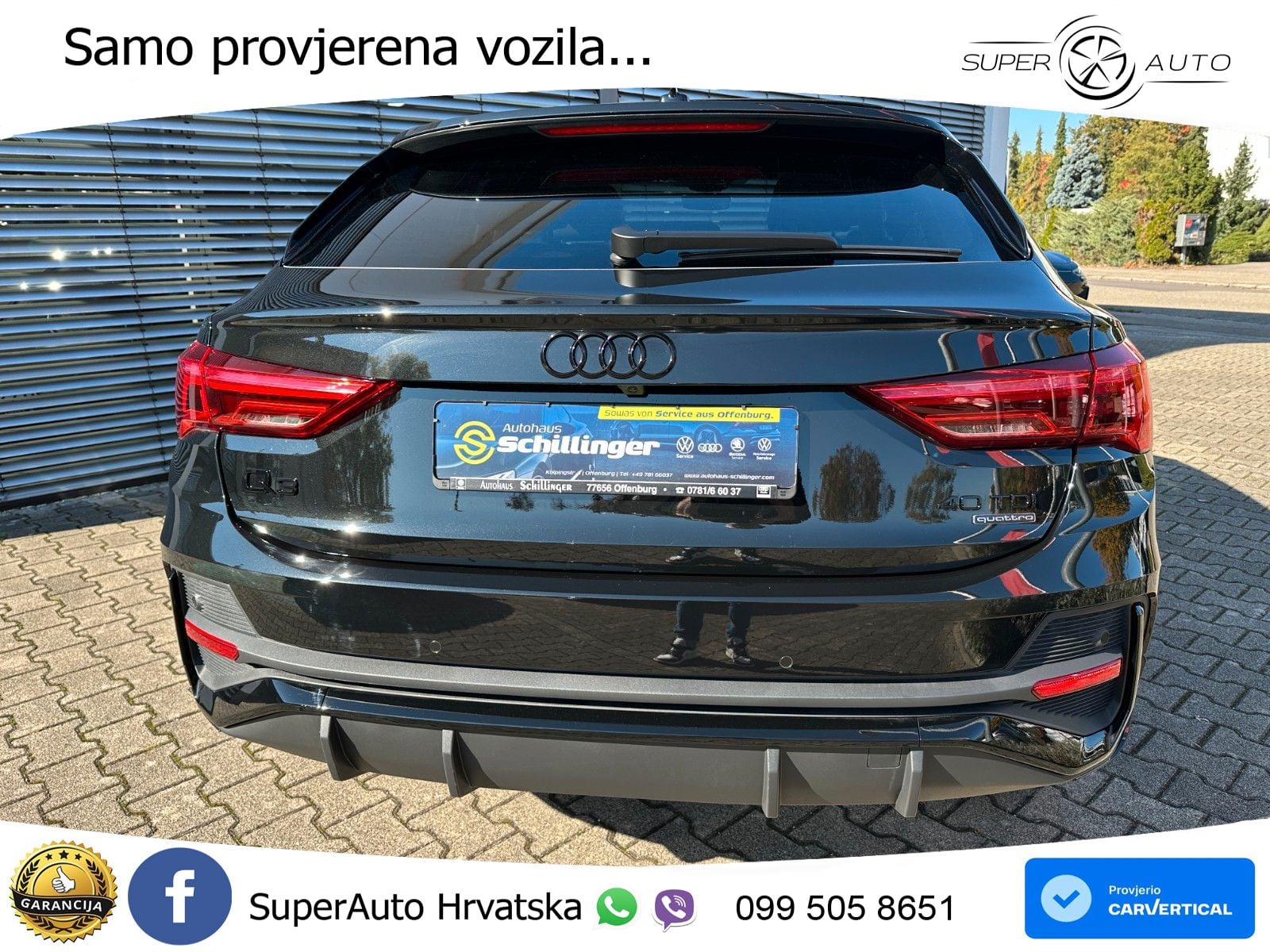 Audi Q3 Sportback 40 TDI (193 KS) quattro S tronic S line LED+GR SJED+ACC